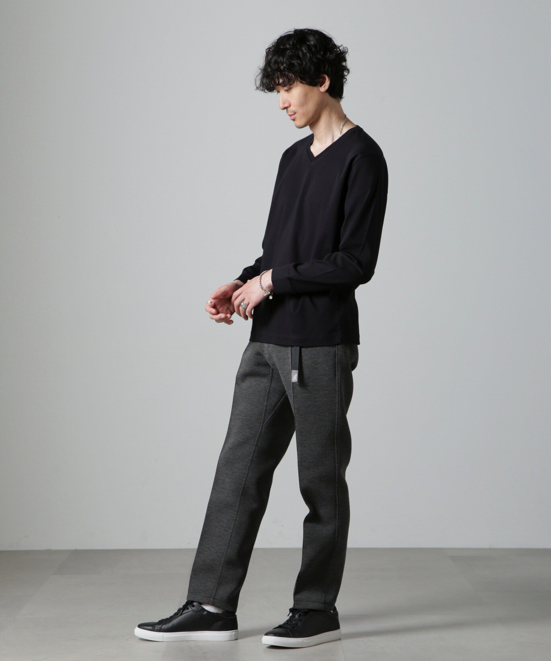 nano･universe「アンチスメルＶネックTシャツ 長袖」|Tシャツ・カットソー|