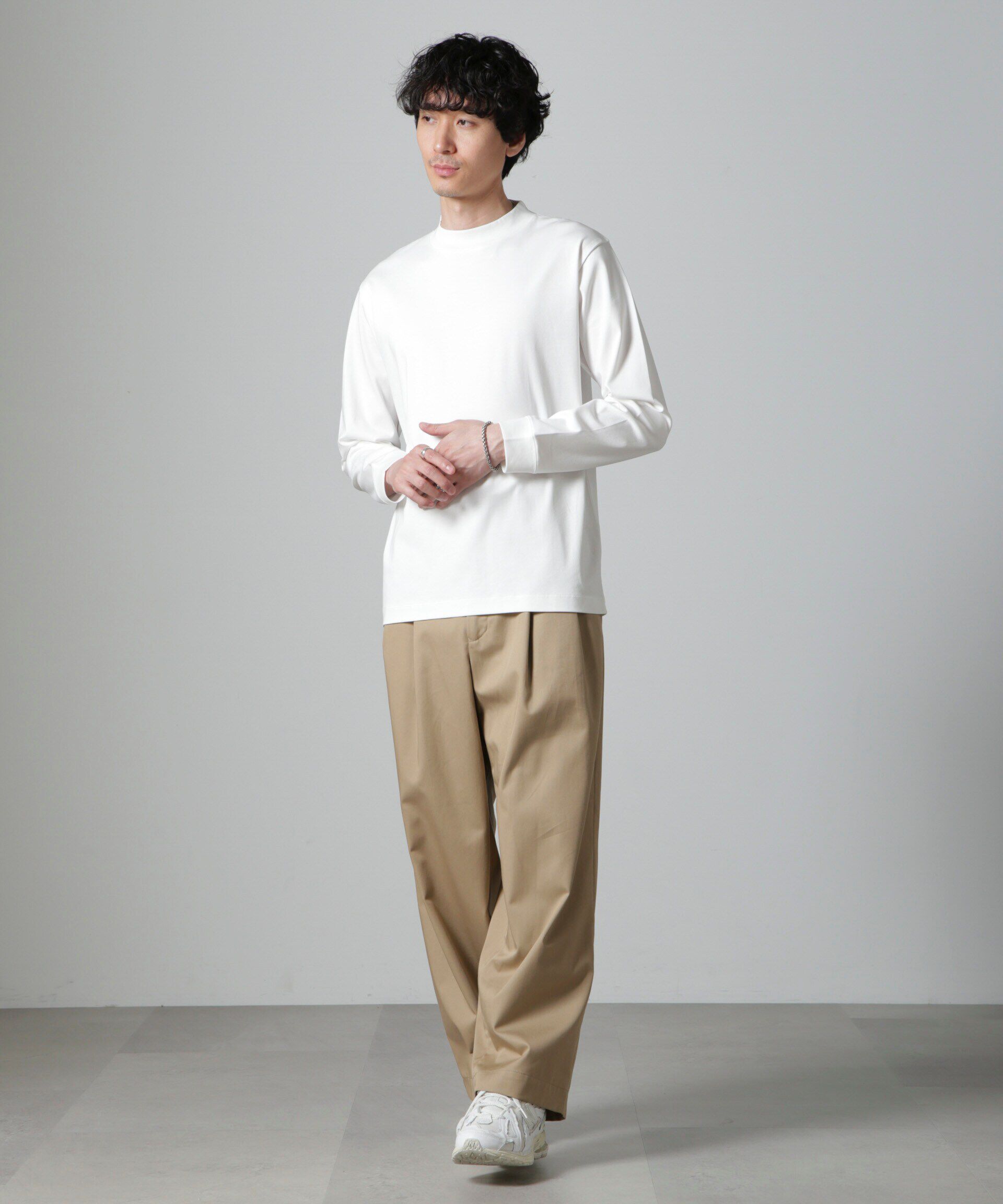 nano･universe「アンチスメルモックネックTシャツ 長袖」|Tシャツ・カットソー|