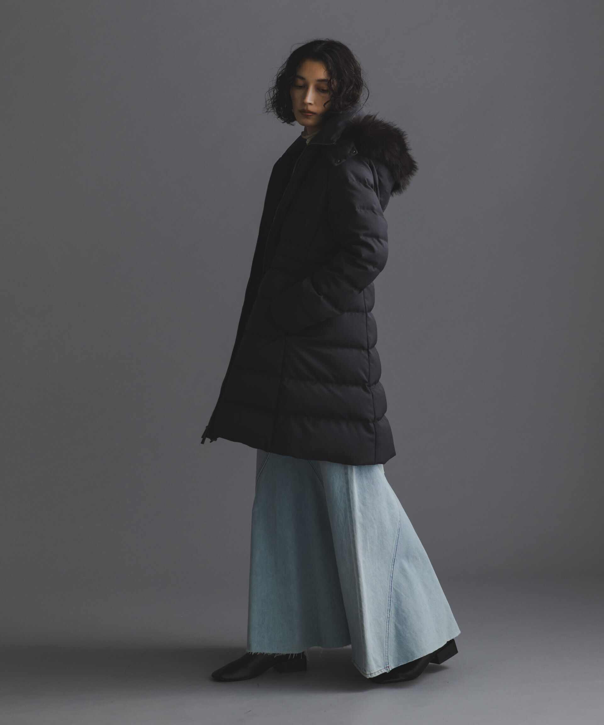 nano･universe「「西川ダウン(R)」サージロングダウン」|ダウン|