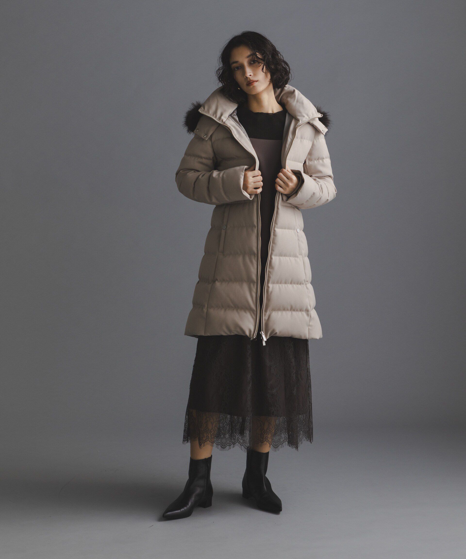 nano･universe「「西川ダウン(R)」サージロングダウン」|ダウン|