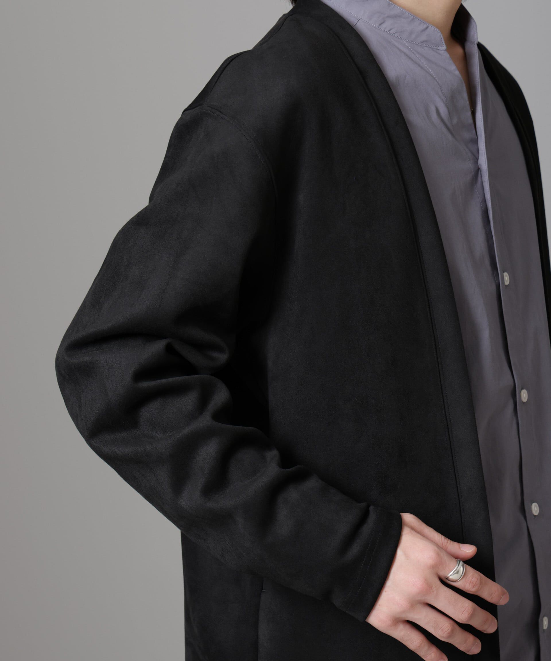 nano･universe「フェイクスエードトッパーカーディガン 24AW」|Tシャツ・カットソー|