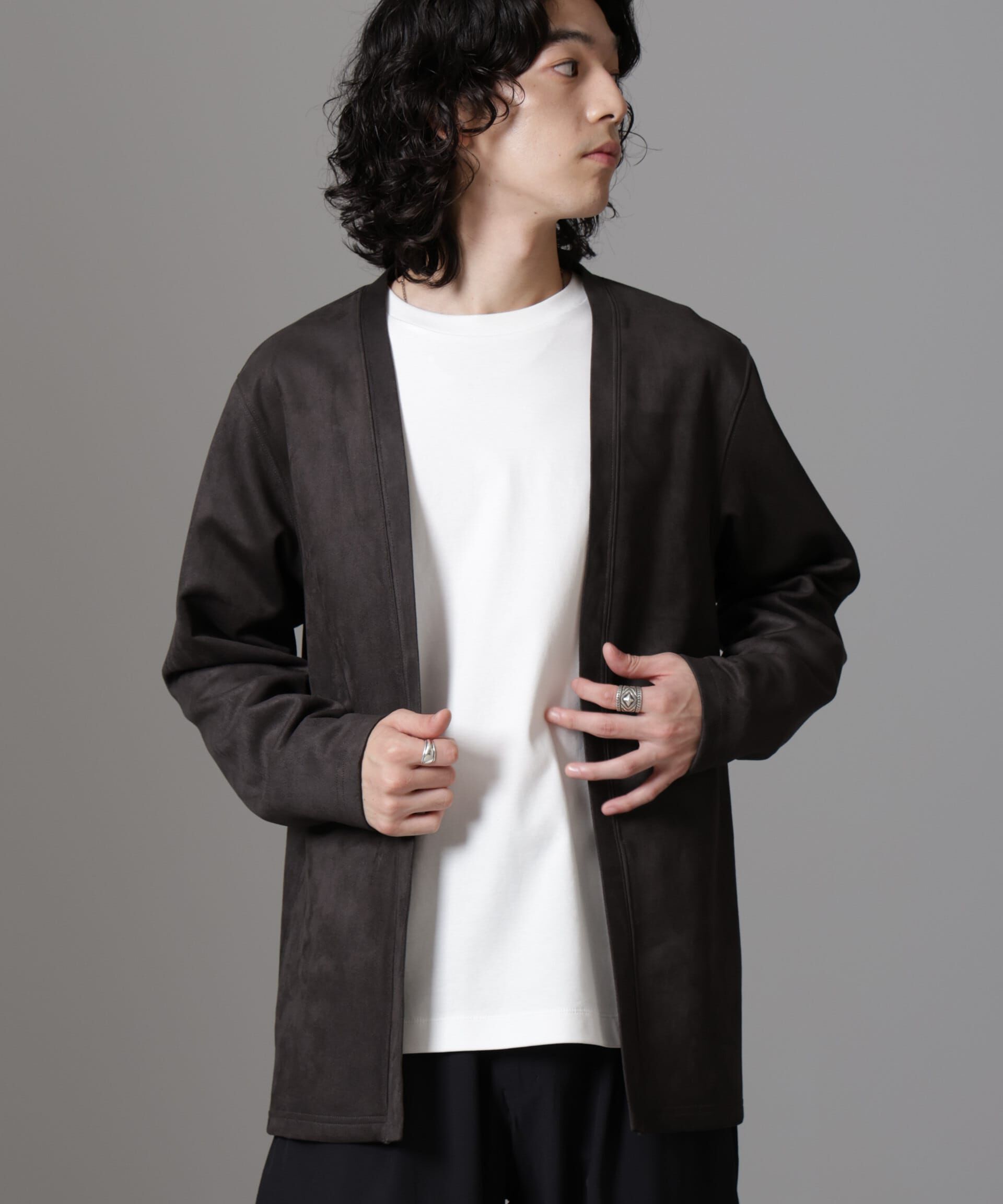 nano･universe「フェイクスエードトッパーカーディガン 24AW」|Tシャツ・カットソー|
