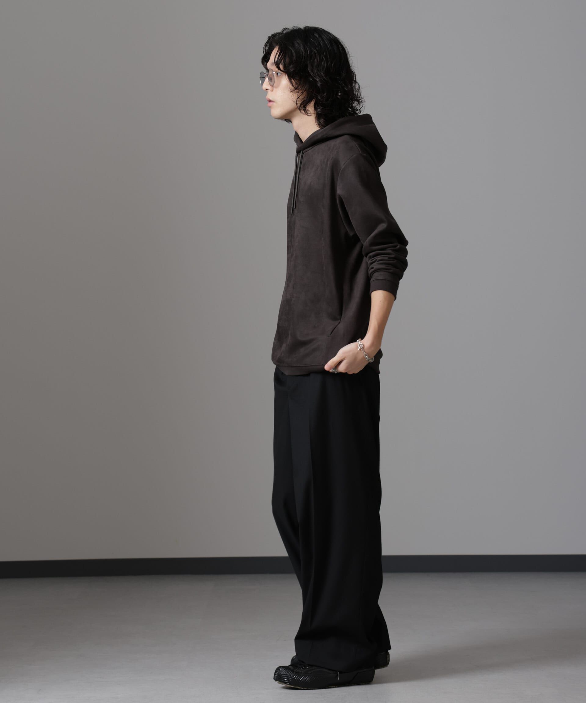 nano･universe「フェイクスエードフーディー 長袖」|Tシャツ・カットソー|