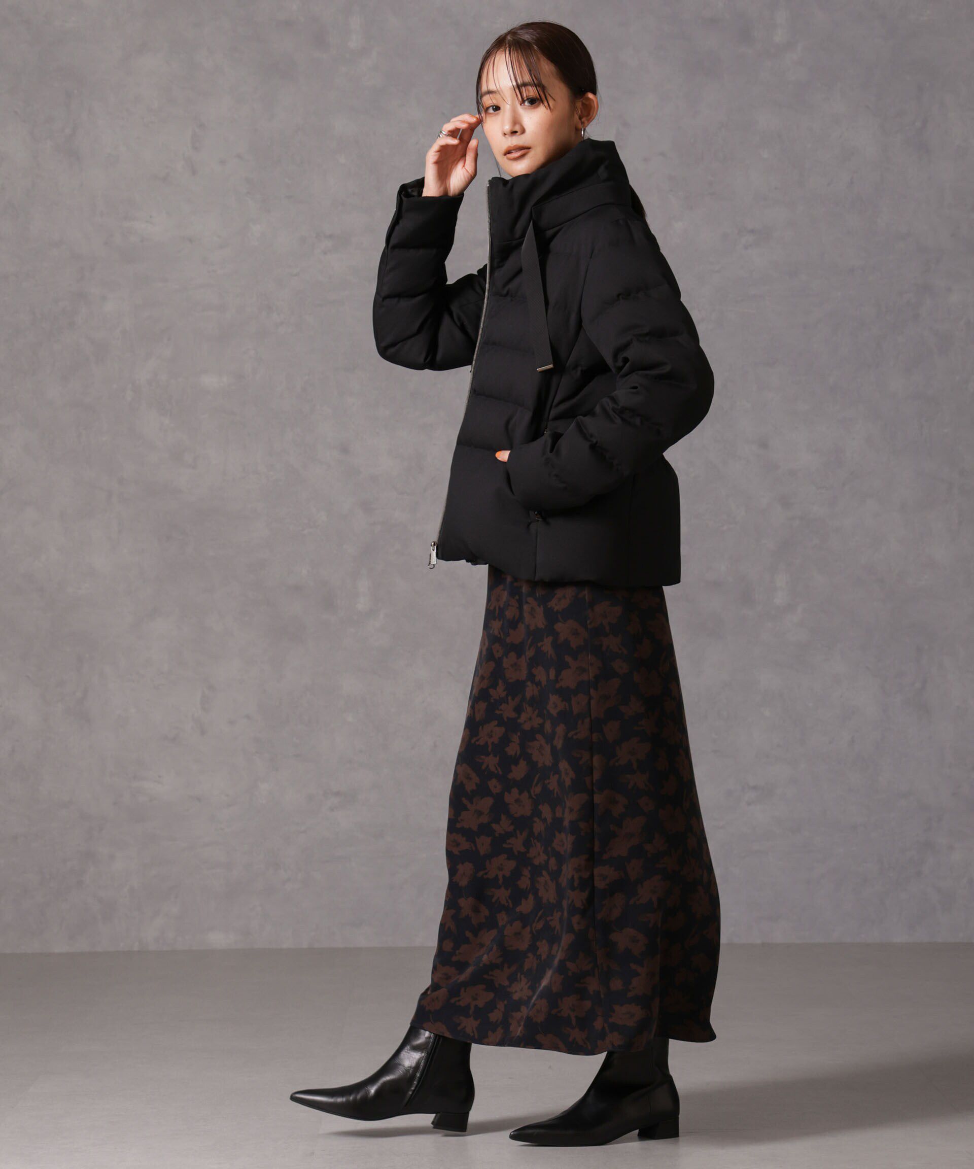 nano･universe「「西川ダウン(R)」サージスタンドカラーショートダウン」|ダウン|