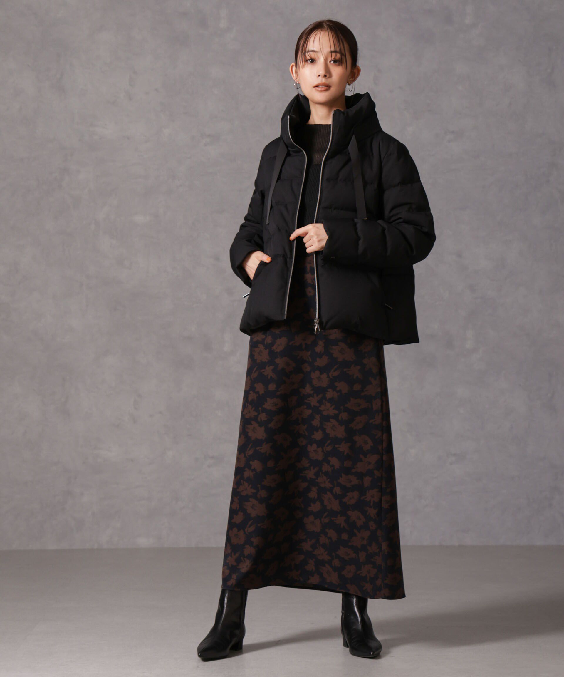 nano･universe「「西川ダウン(R)」サージスタンドカラーショートダウン」|ダウン|