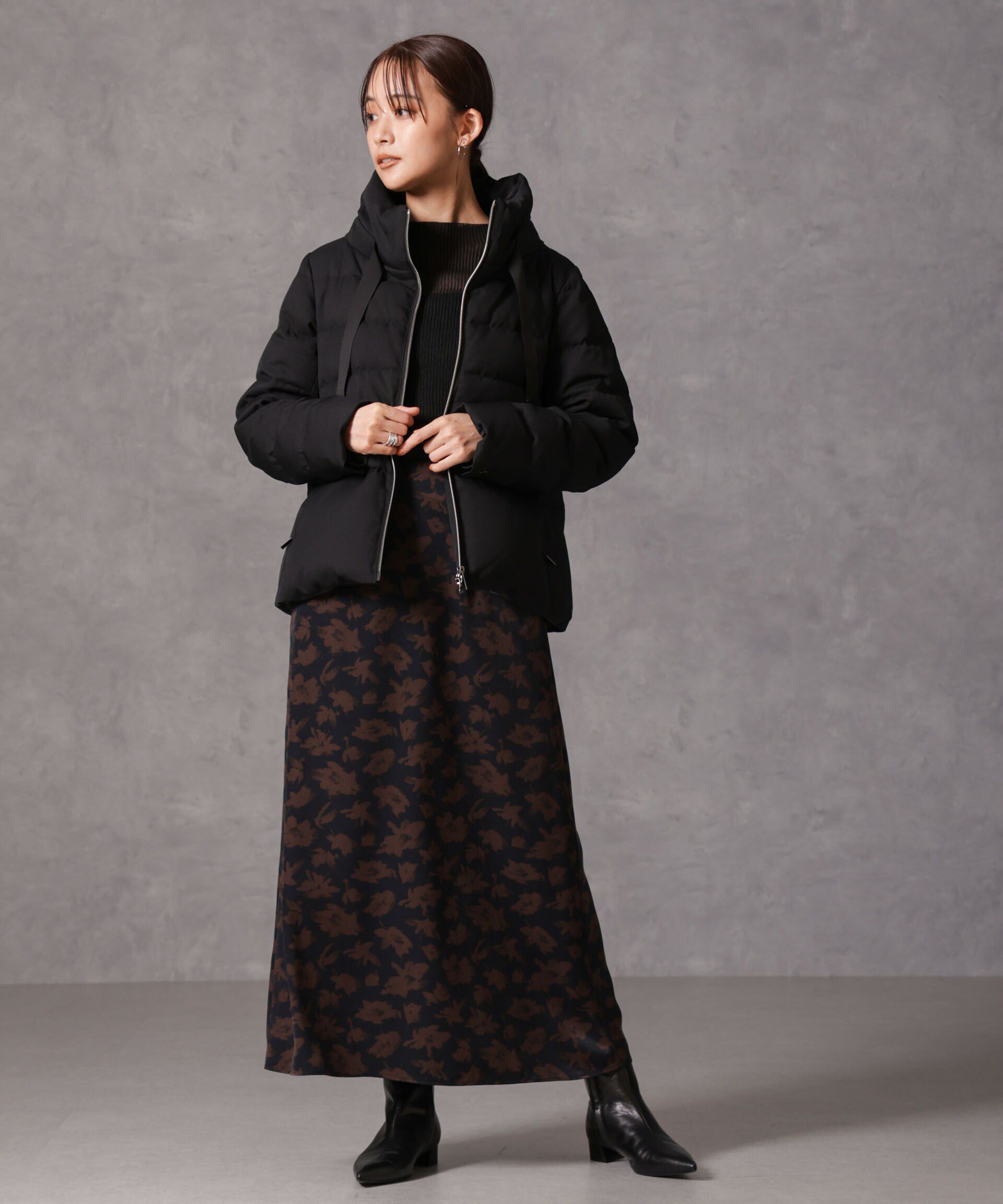 nano･universe「「西川ダウン(R)」サージスタンドカラーショートダウン」|ダウン|