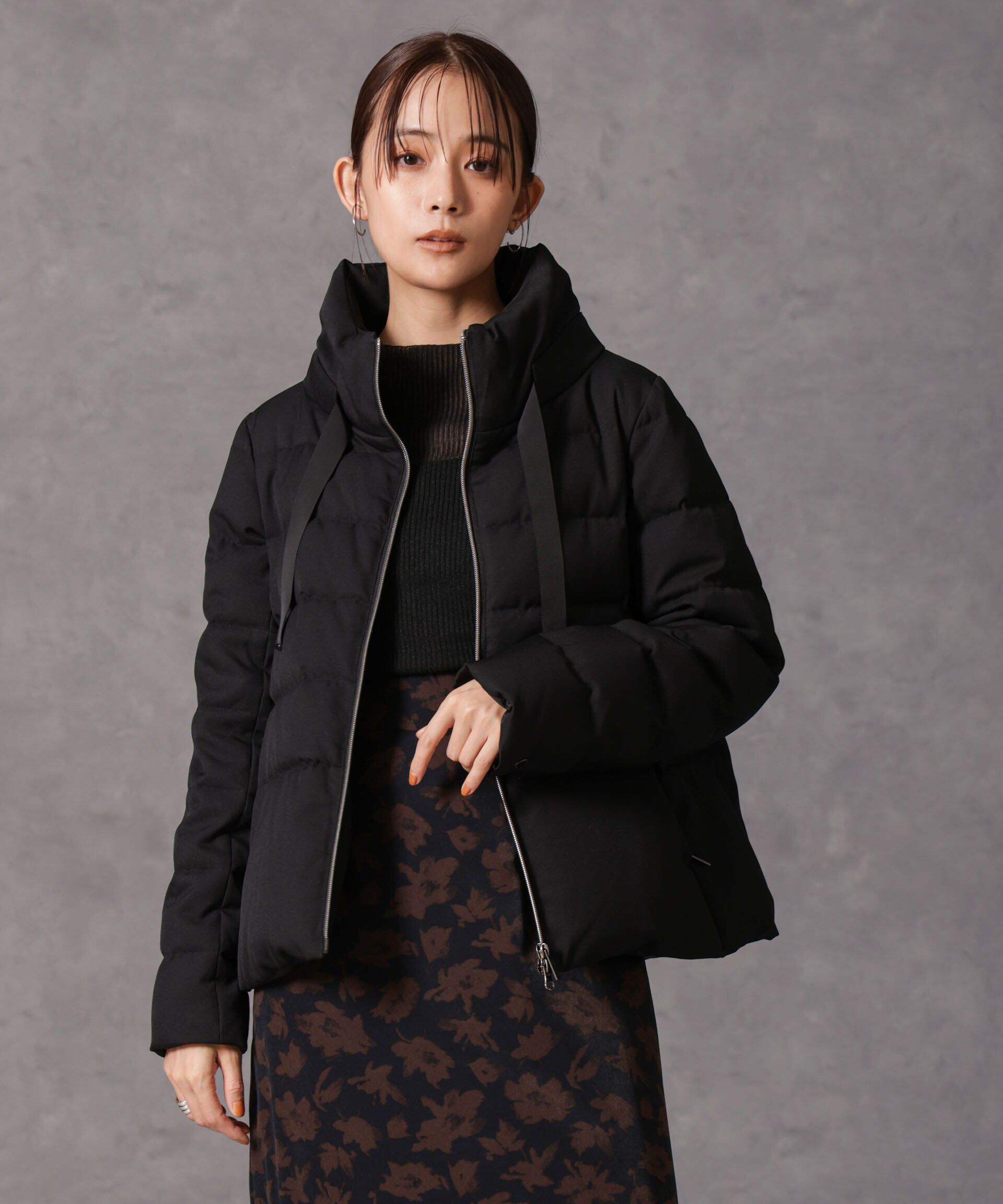 nano･universe「「西川ダウン(R)」サージスタンドカラーショートダウン」|ダウン|