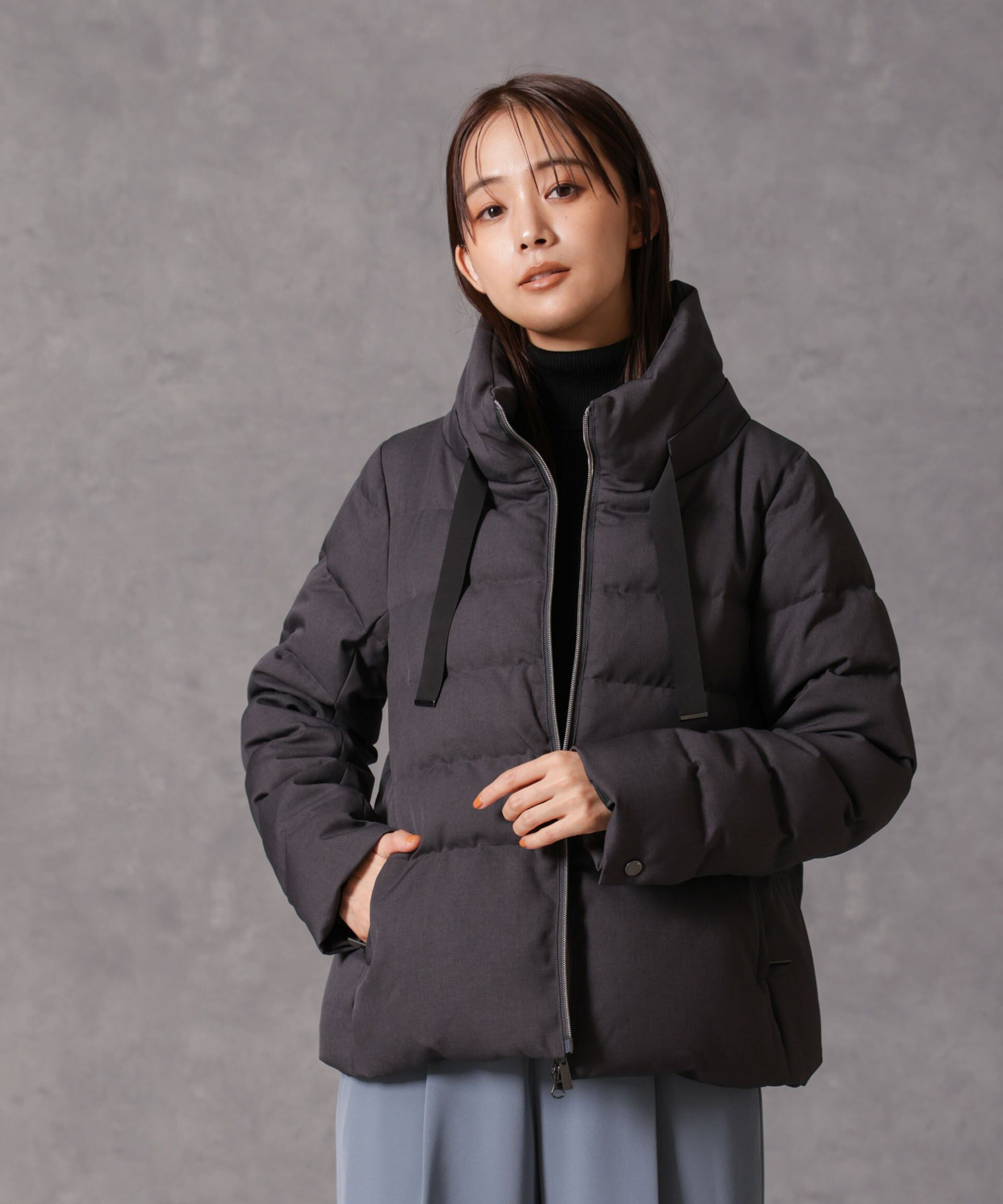 nano･universe「「西川ダウン(R)」サージスタンドカラーショートダウン」|ダウン|