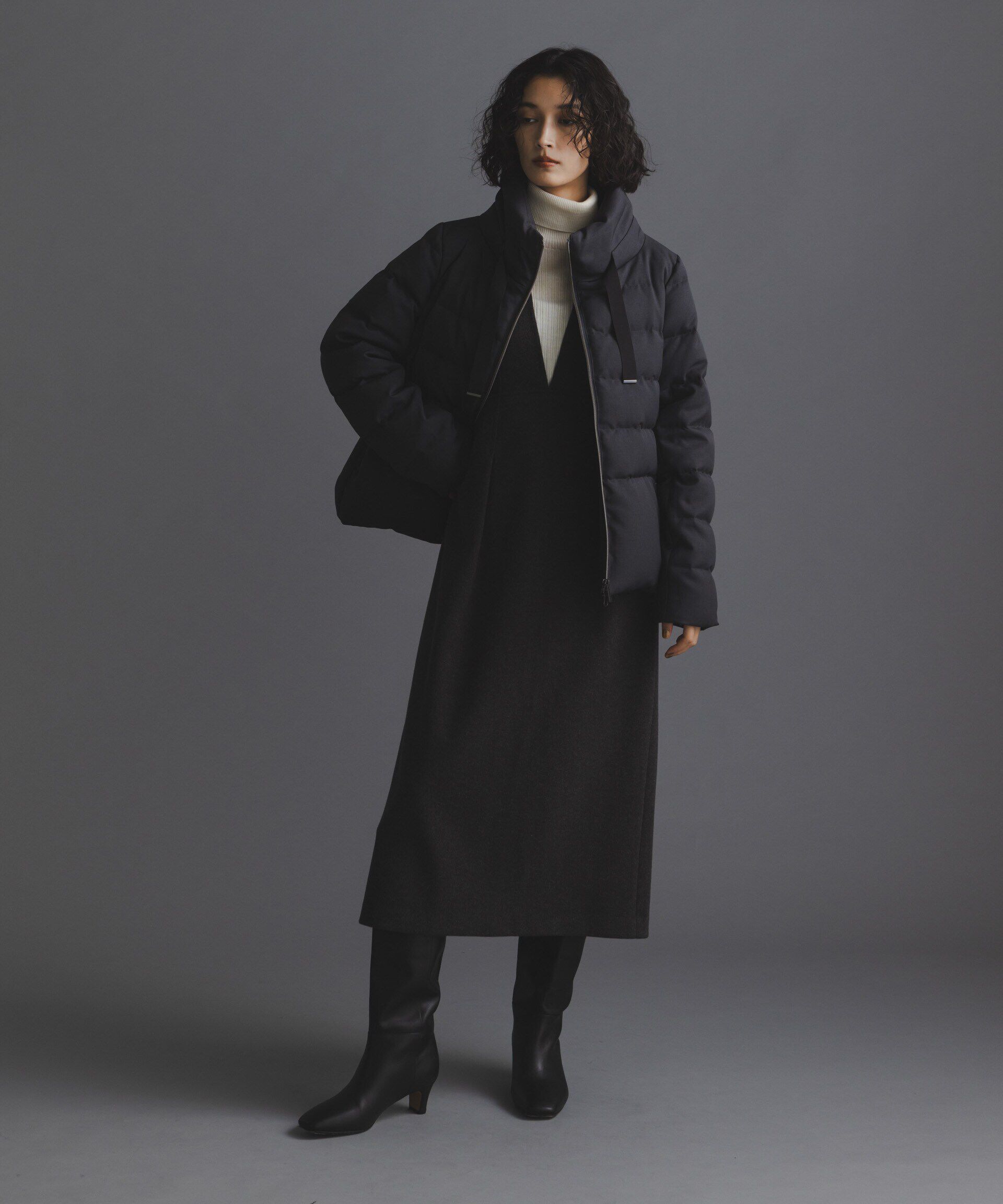 nano･universe「「西川ダウン(R)」サージスタンドカラーショートダウン」|ダウン|