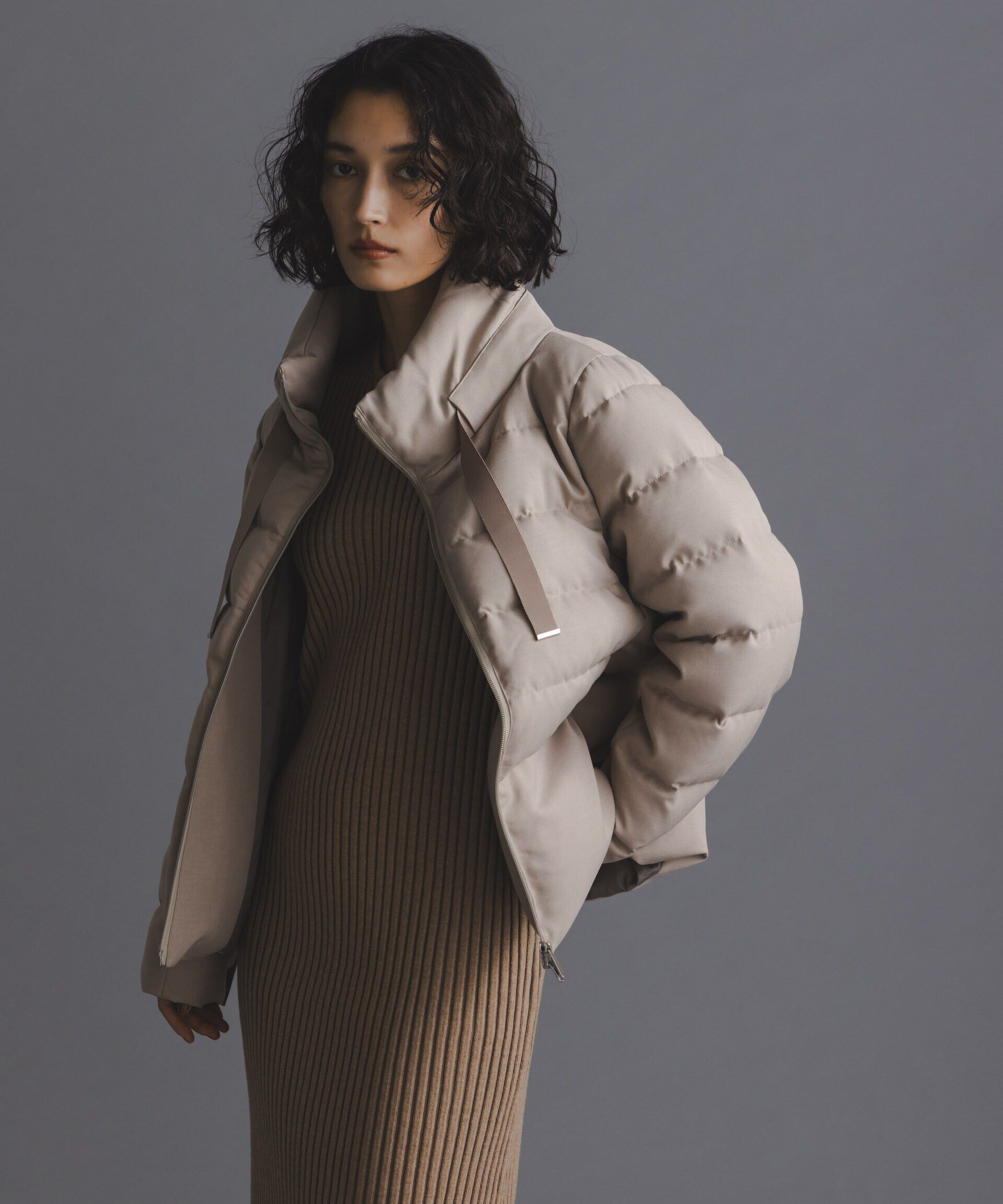 nano･universe「「西川ダウン(R)」サージスタンドカラーショートダウン」|ダウン|