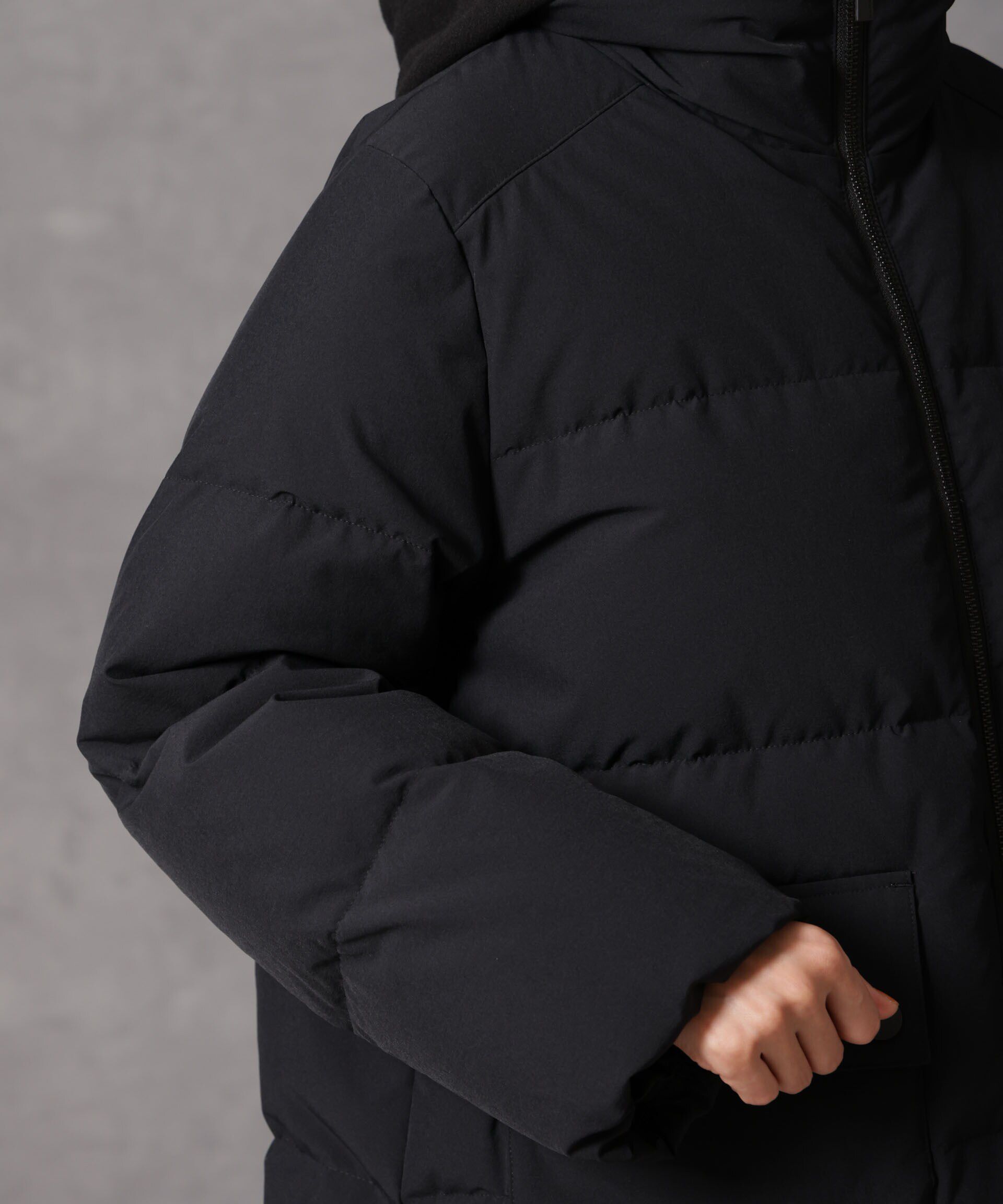 nano･universe「「西川ダウン(R)」2WAY異素材フードダウン」|ダウン|