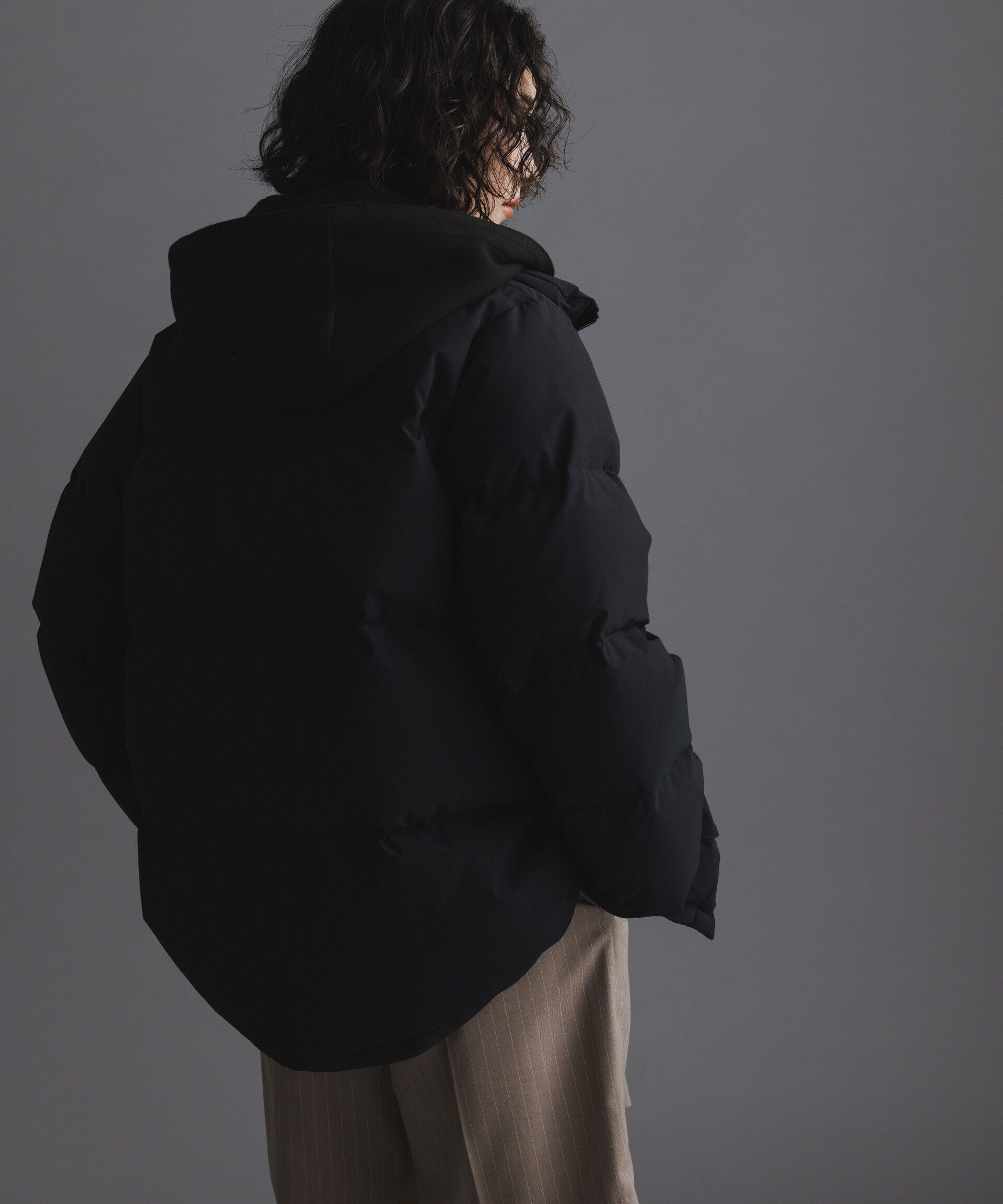 nano･universe「「西川ダウン(R)」2WAY異素材フードダウン」|ダウン|