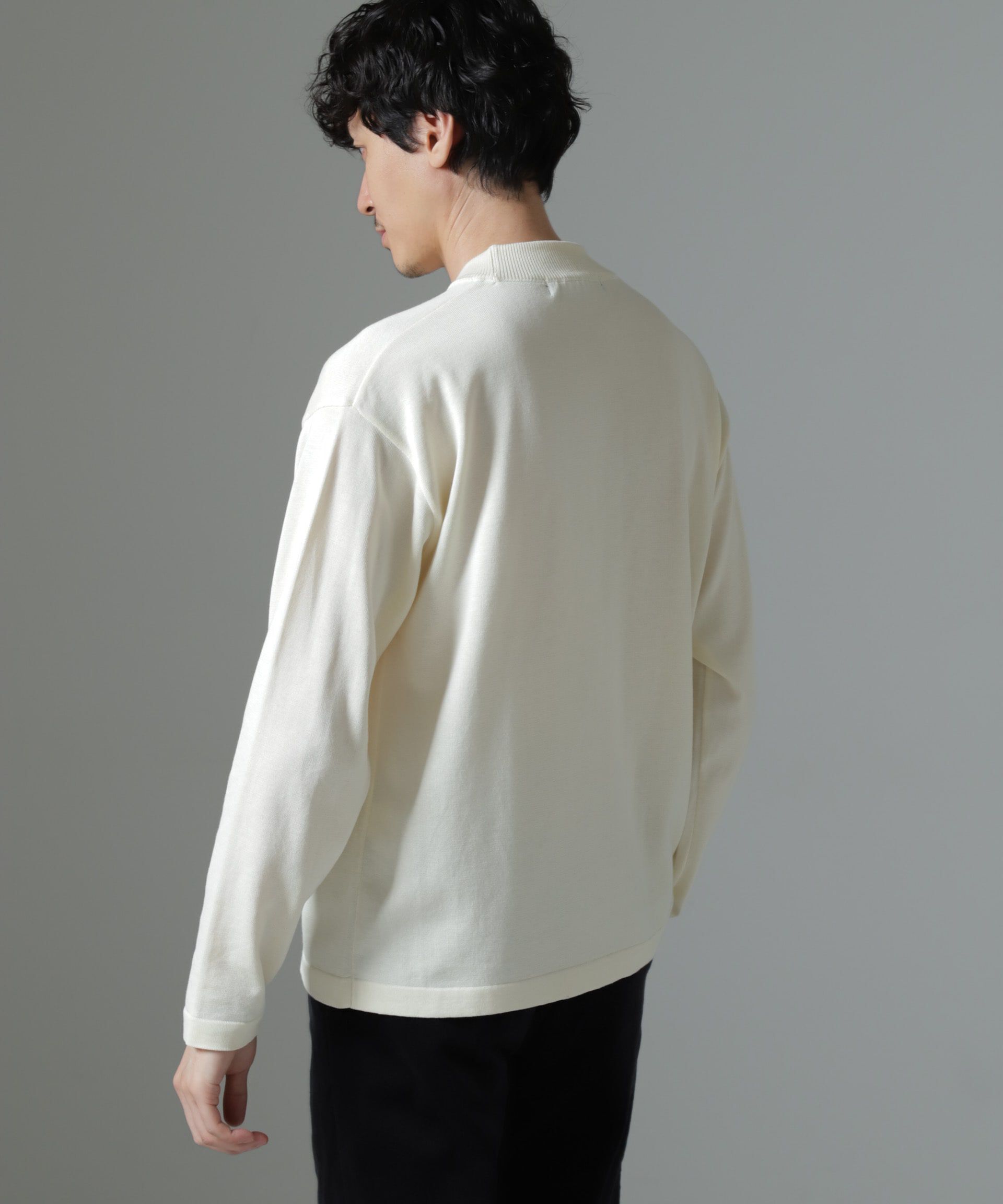 nano･universe「「タフニット」ジャケT 長袖」|ニット・セーター|