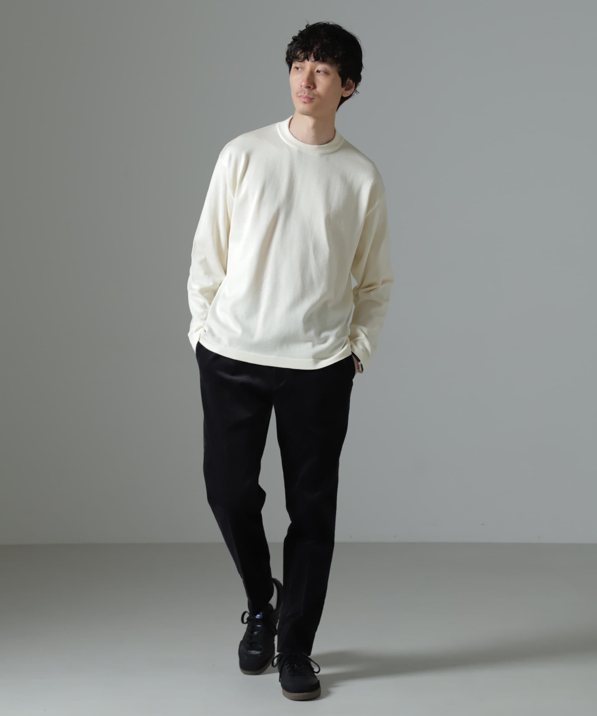 nano･universe「「タフニット」ジャケT 長袖」|ニット・セーター|