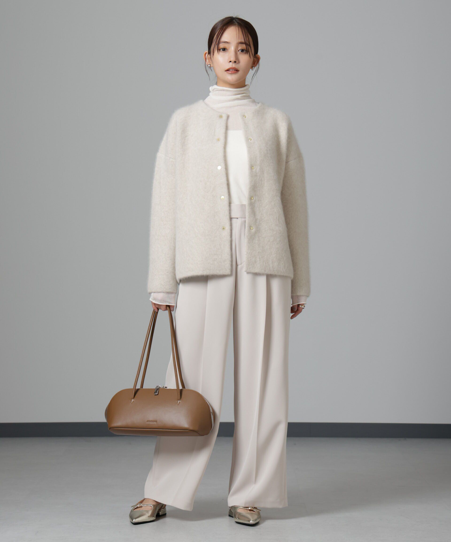 nano･universe「ウォッシャブルフォックスリバーニットジャケット」|ニット・セーター|