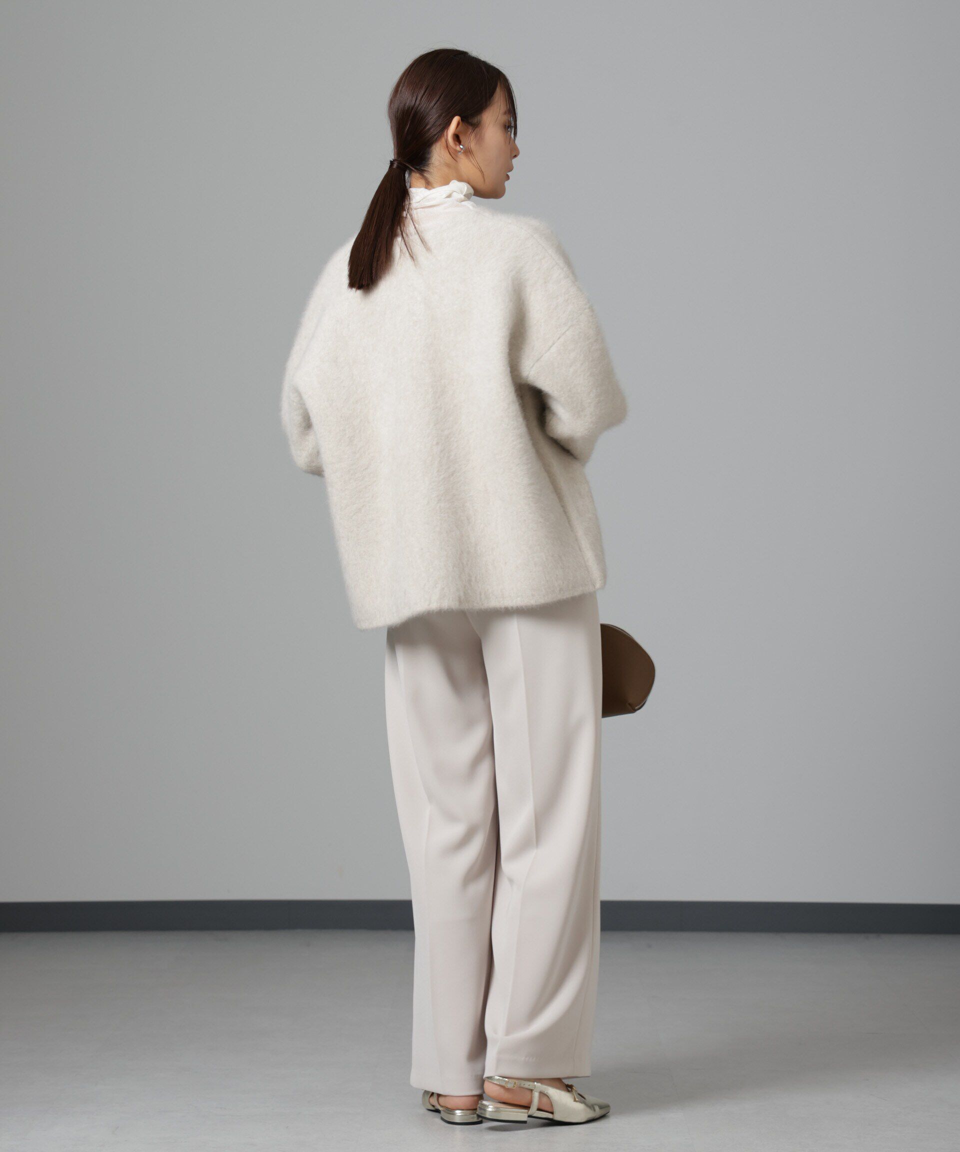 nano･universe「ウォッシャブルフォックスリバーニットジャケット」|ニット・セーター|