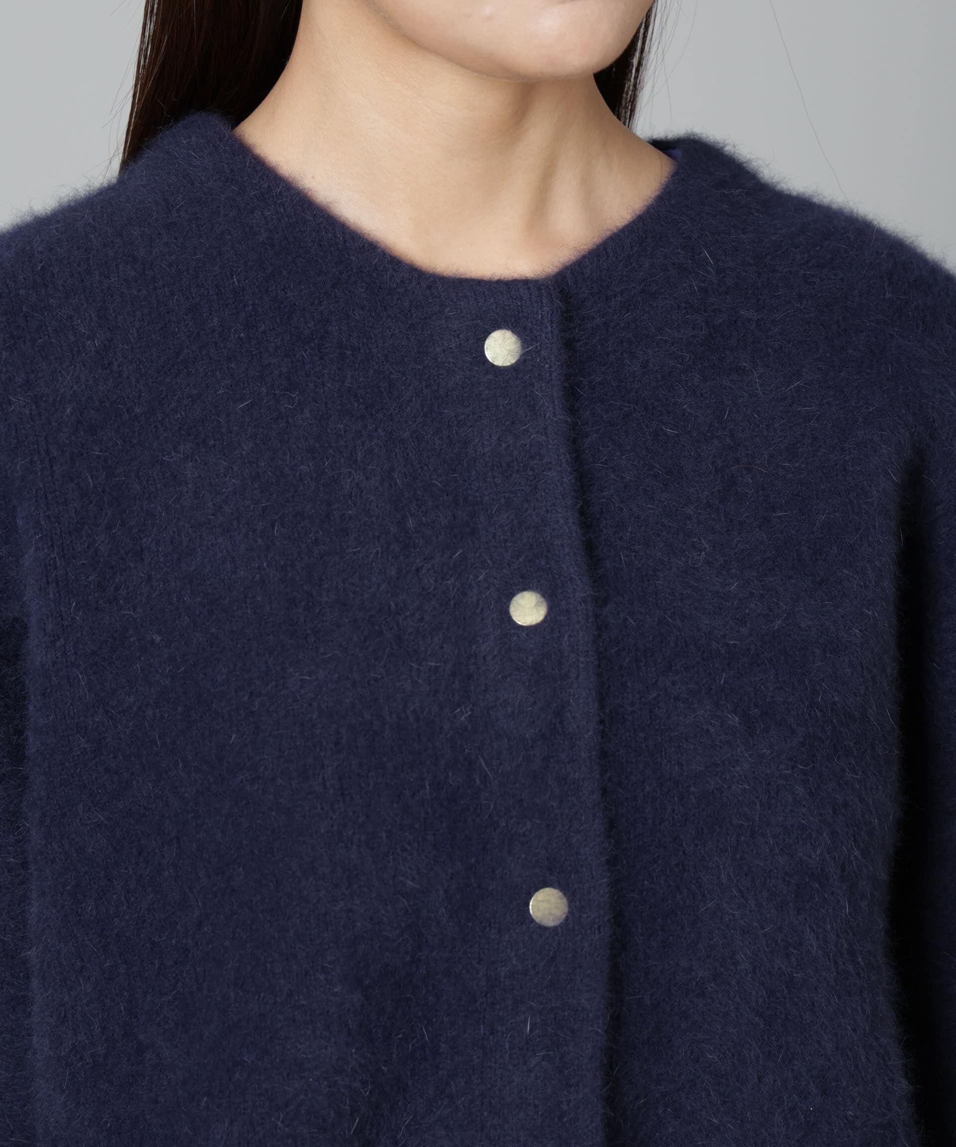 nano･universe「ウォッシャブルフォックスリバーニットジャケット」|ニット・セーター|