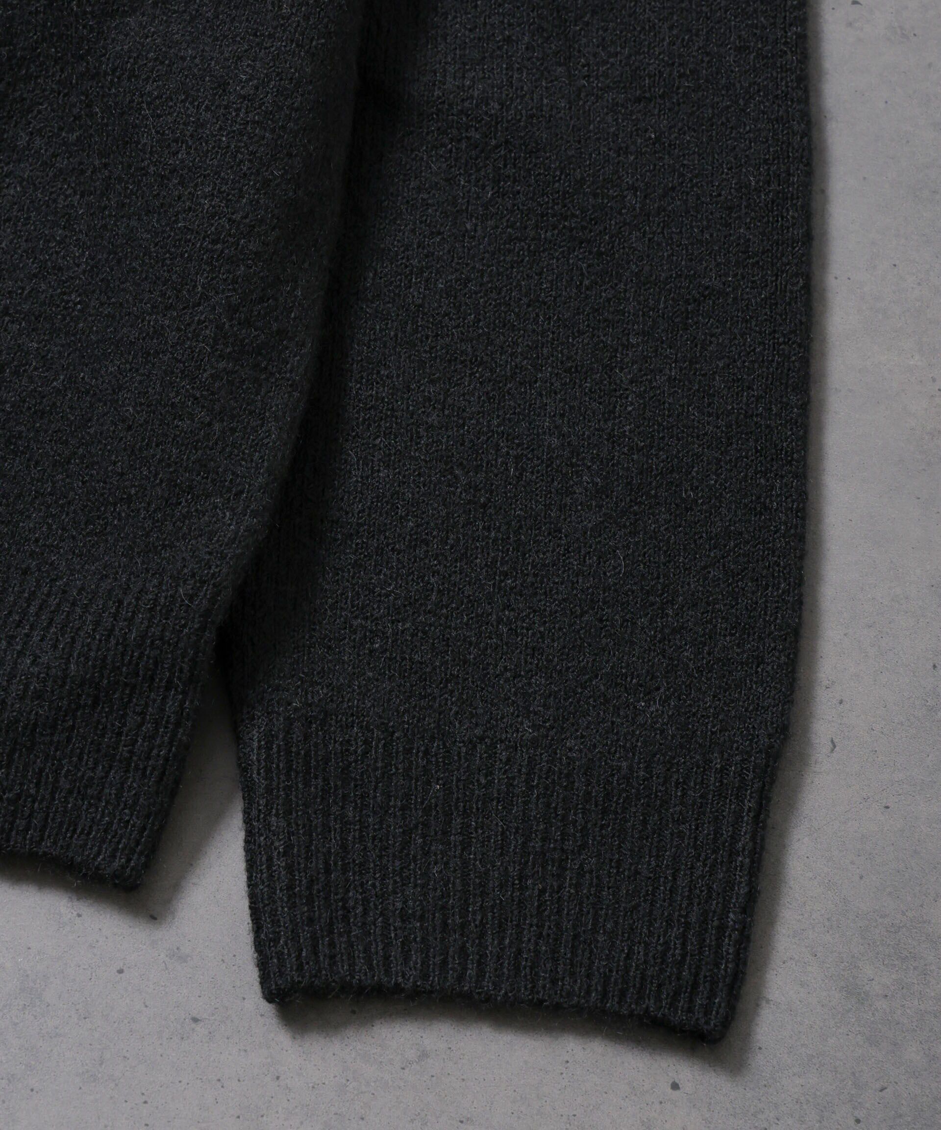 nano･universe「HOTEL PALACE(ｵﾃﾙﾊﾟﾗｽ)xｱﾝﾌﾞﾛ ｽﾄﾚｯﾁｼｬｷﾞｰｸﾙｰﾈｯｸ」|ニット・セーター|