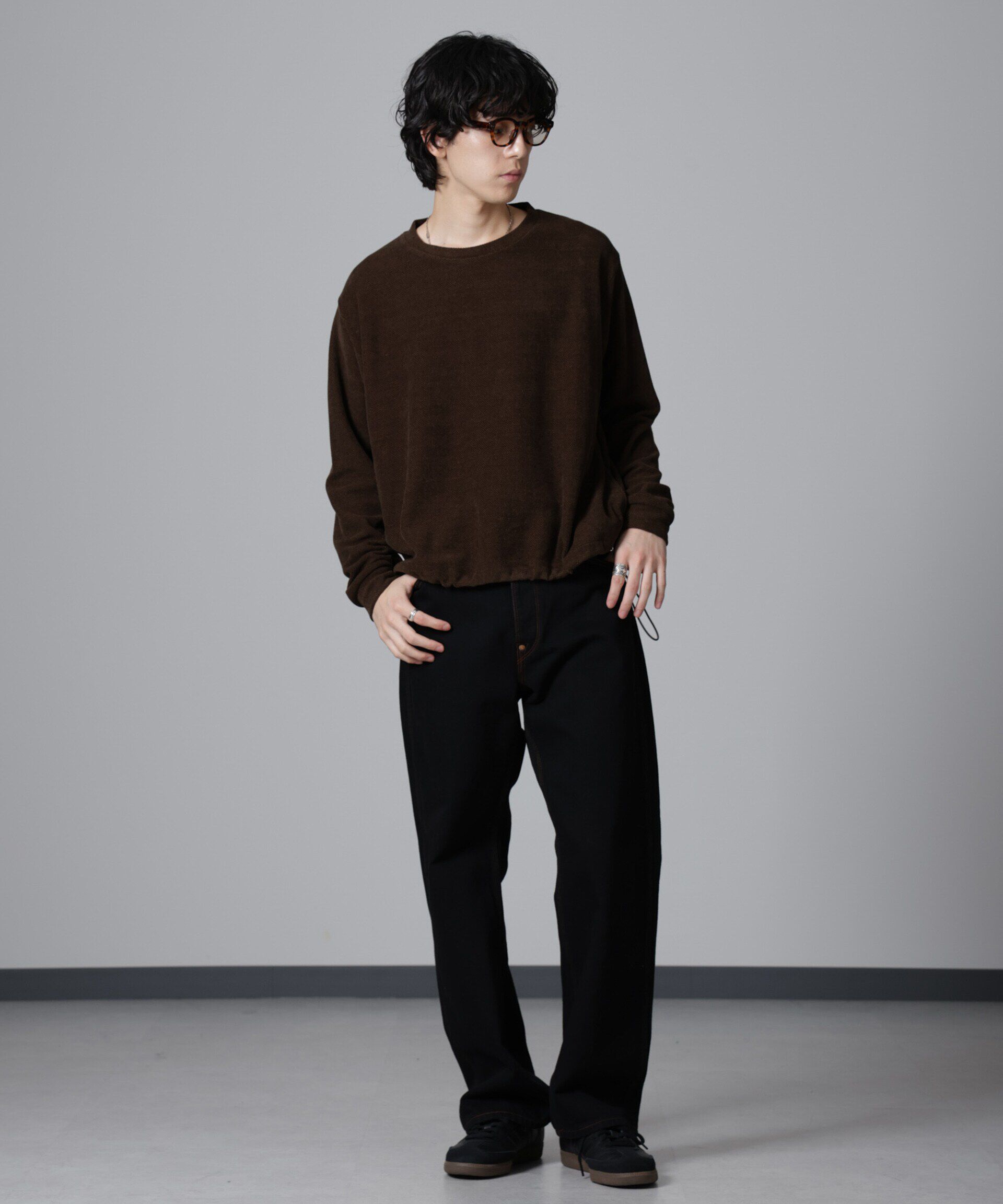 nano･universe「モールライクドローコードプルオーバー 長袖」|Tシャツ・カットソー|