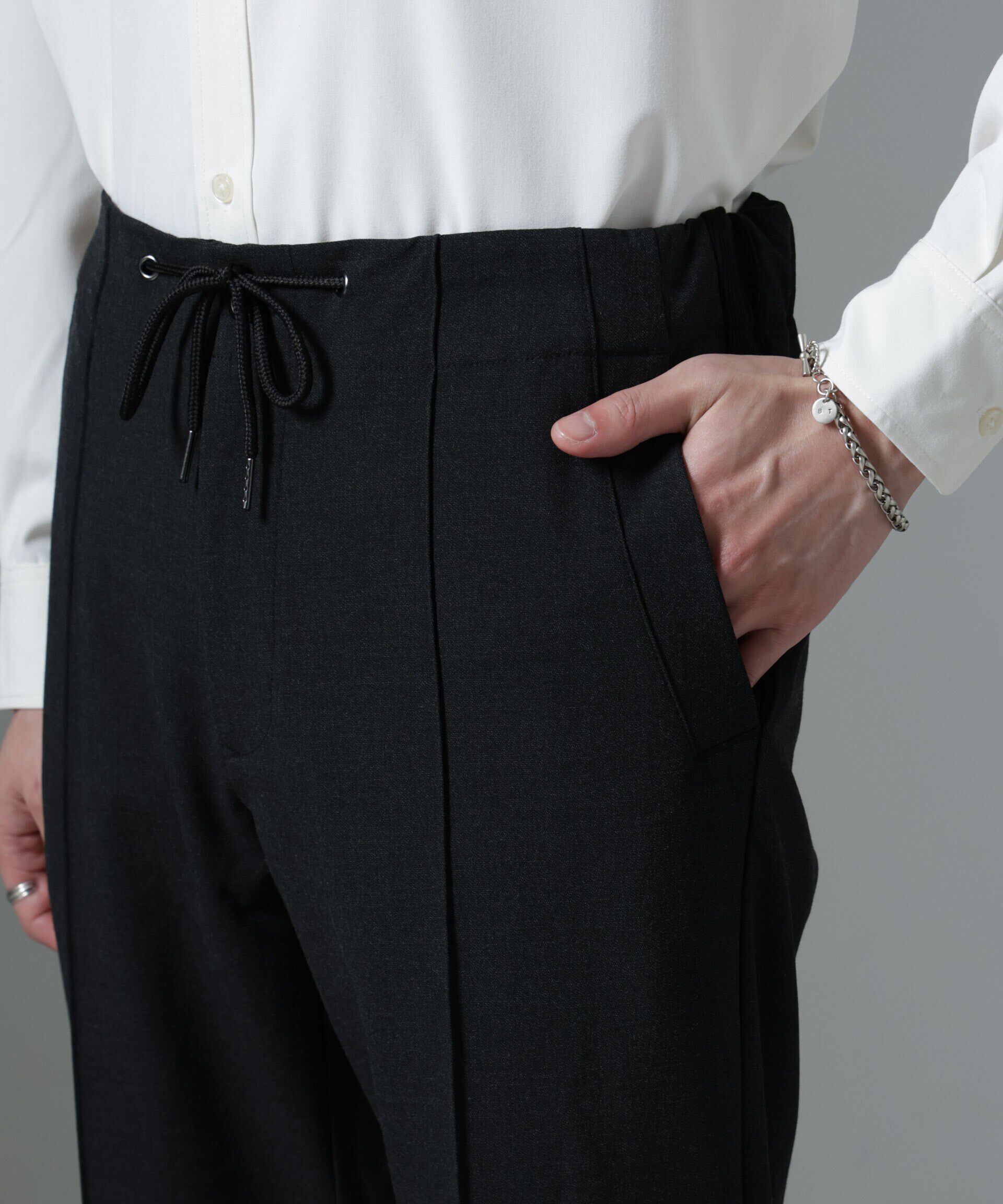 nano･universe「サイドリブストレッチイージーパンツ」|チノ|