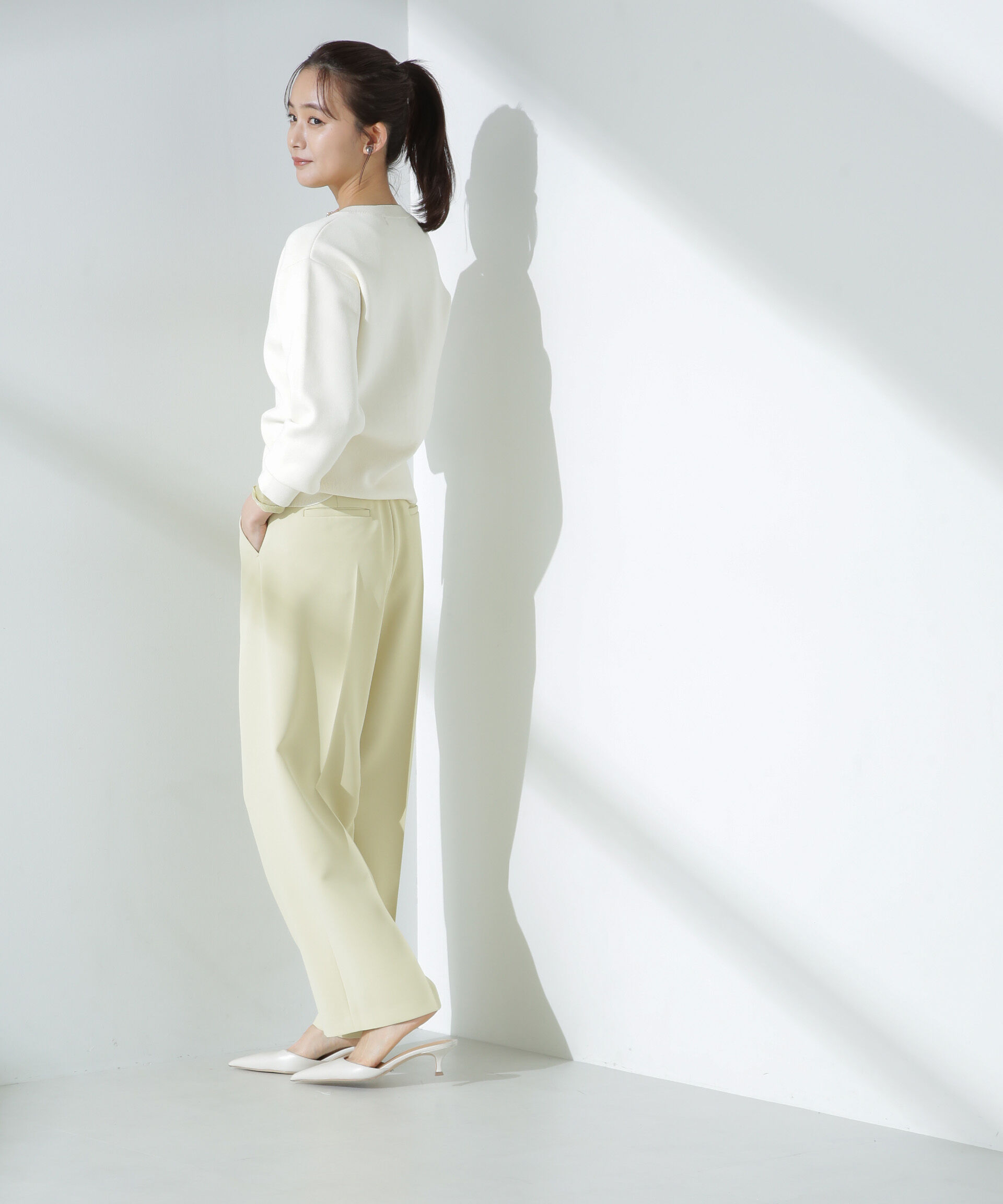 nano･universe「ツイルワイドスラックス」|チノ|