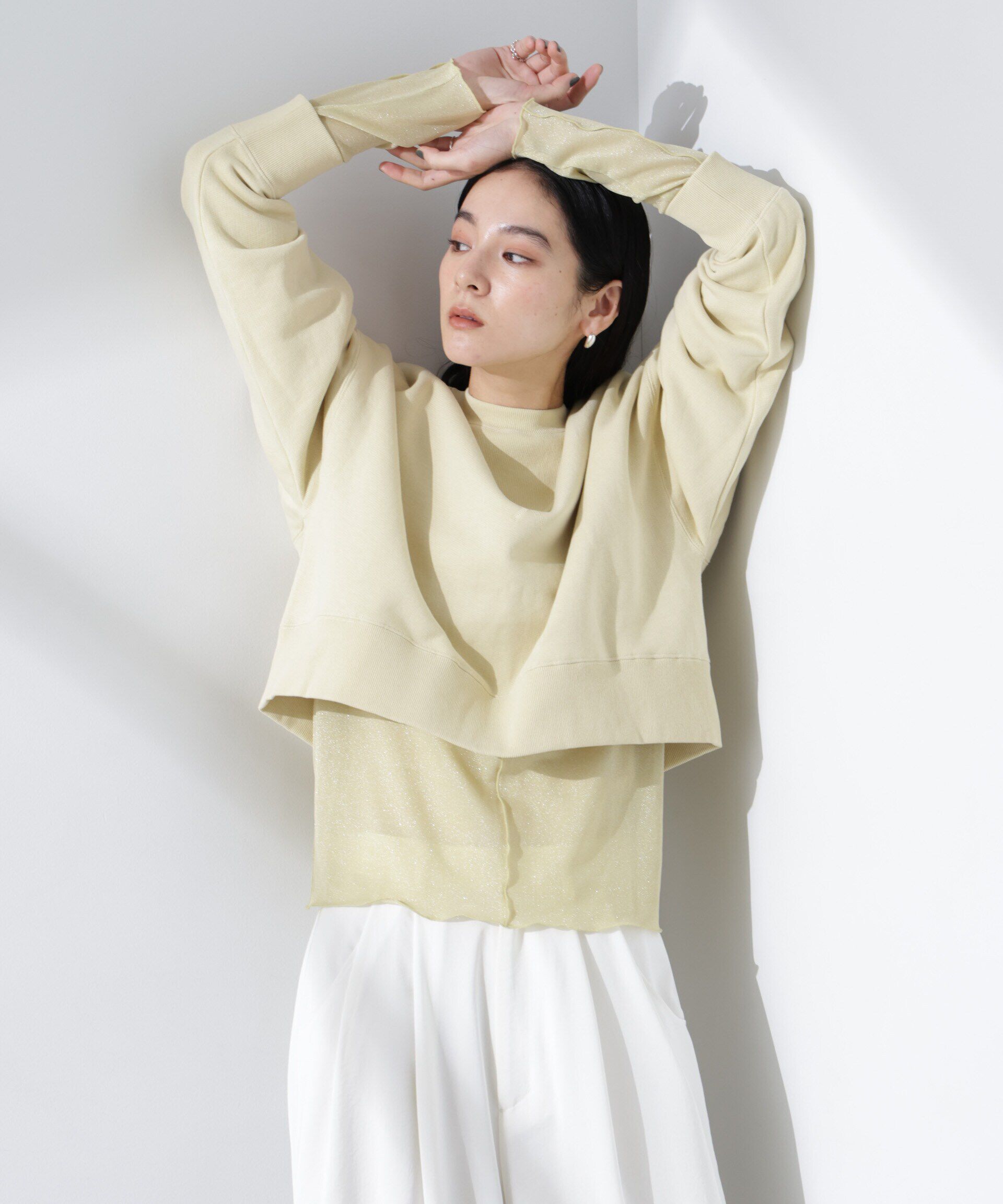 nano･universe「ワイドスリーブスウェットトップス」|Tシャツ・カットソー|