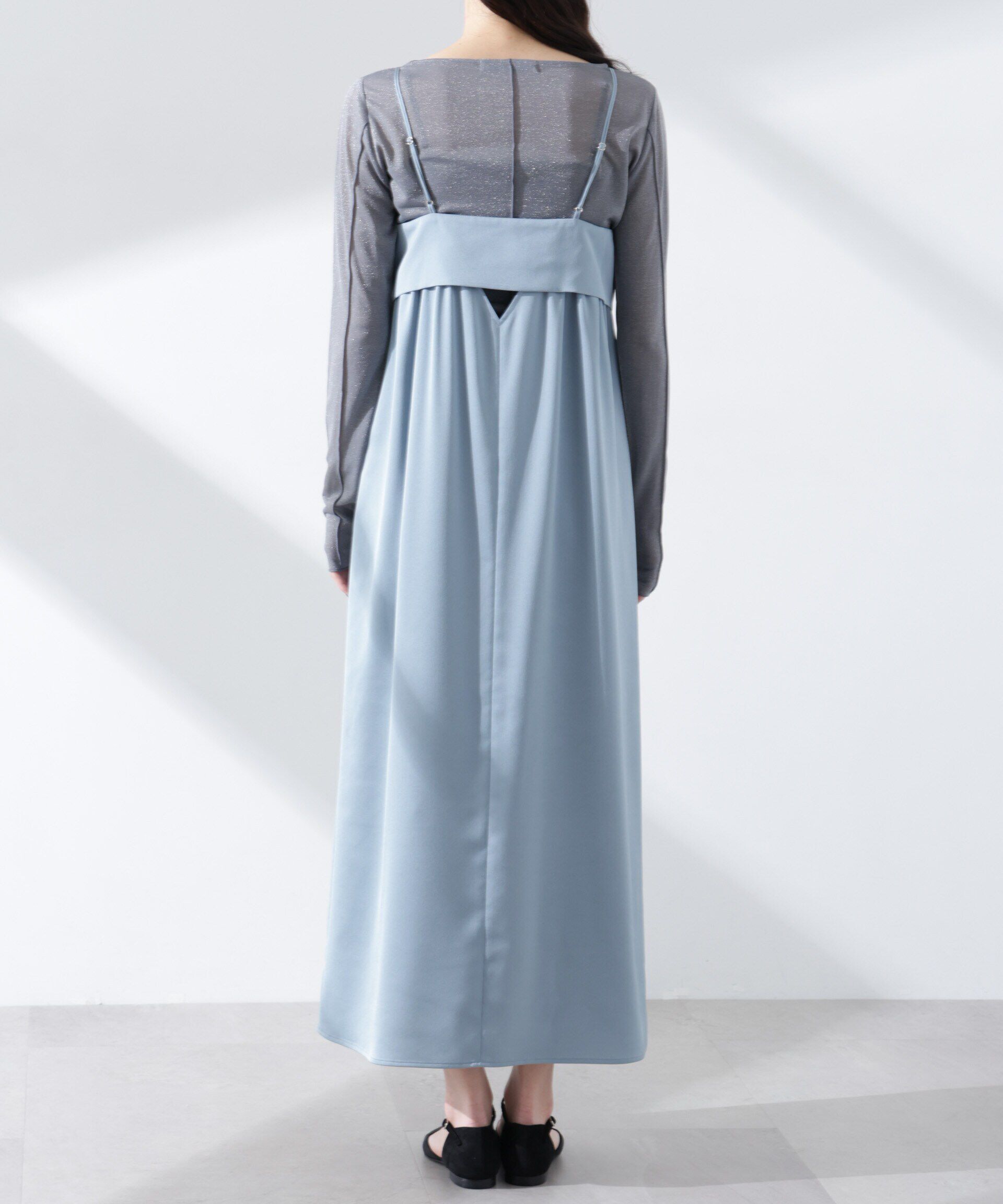 nano･universe「サテンキャミワンピース」|ワンピース|