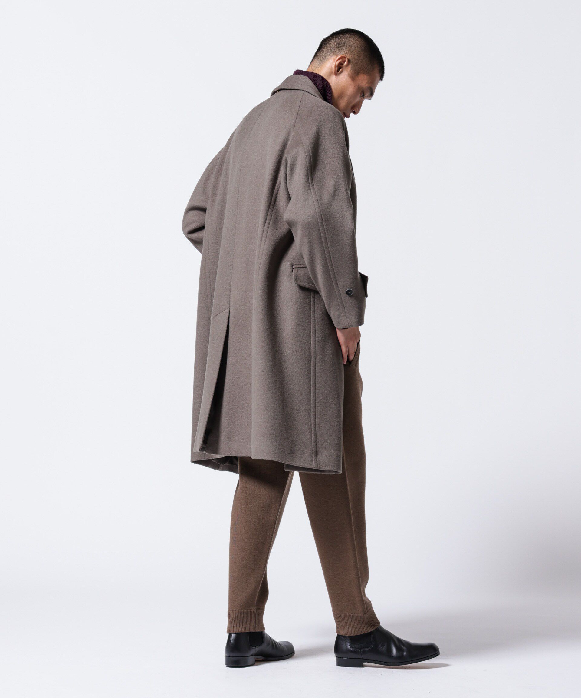 nano･universe「｢ASSEMBLANC｣シルクブレンドダブルクロスショールカラーコート」|その他|