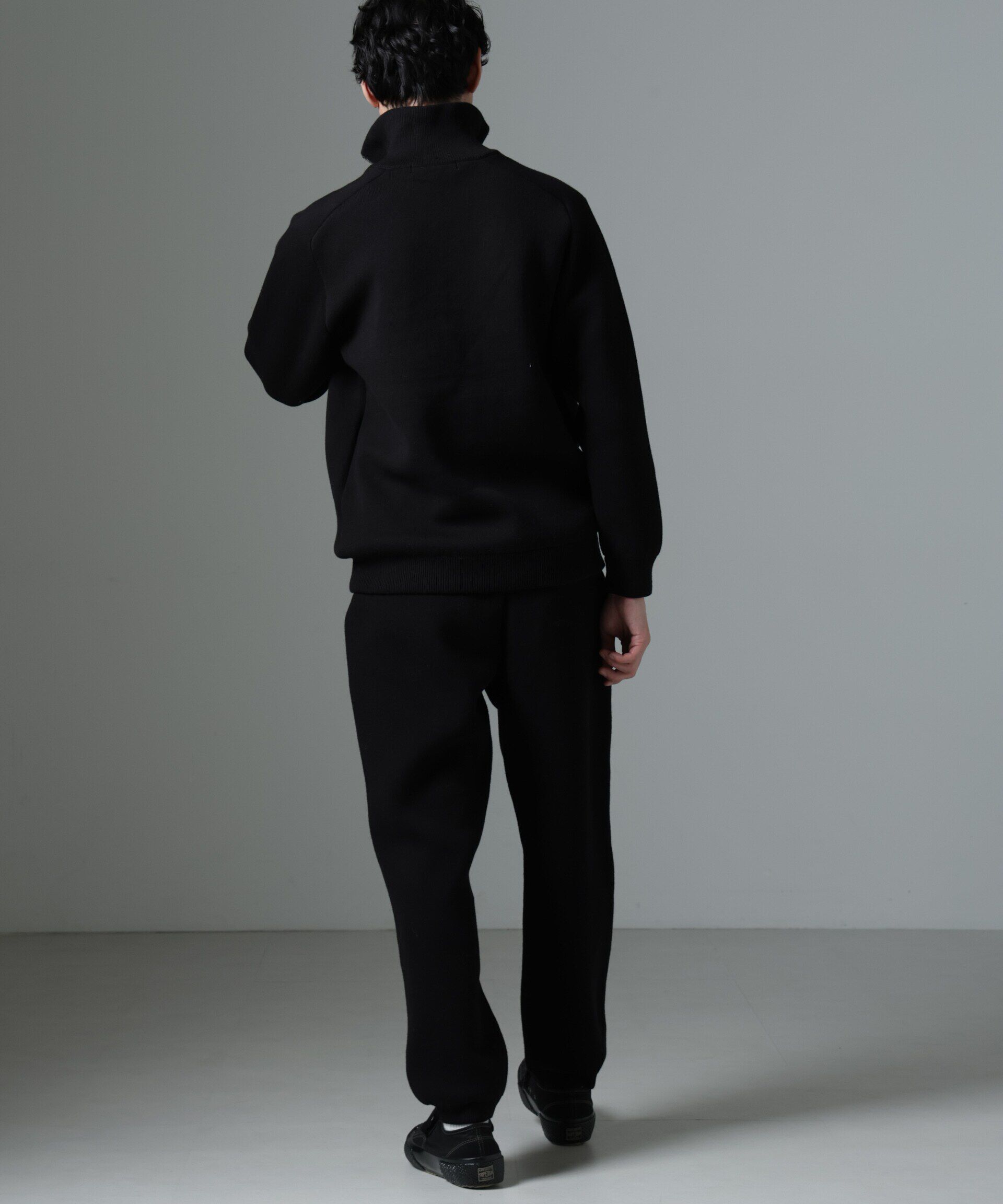 nano･universe「ハーフジップダブルニットハイネック」|ニット・セーター|