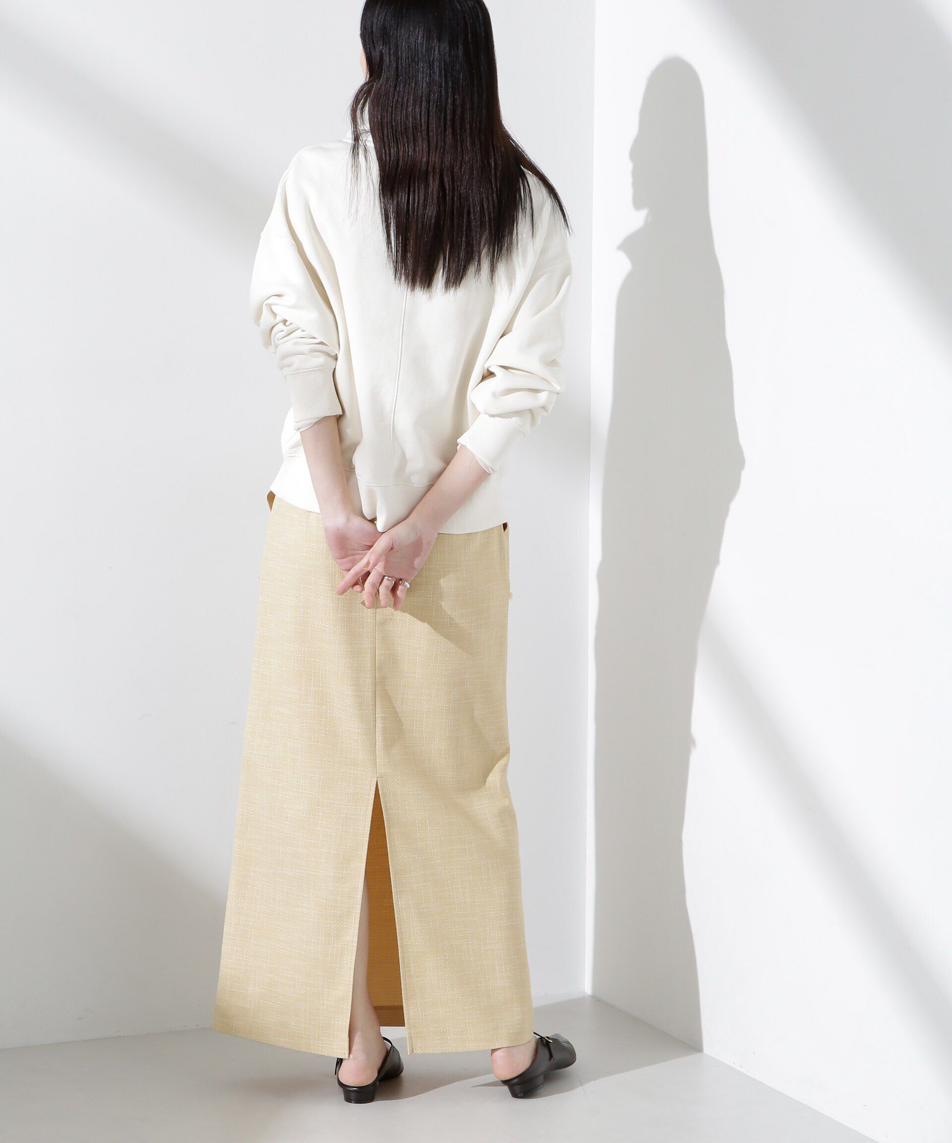 nano･universe「フリンジアウトポケットIラインスカート」|スカート|