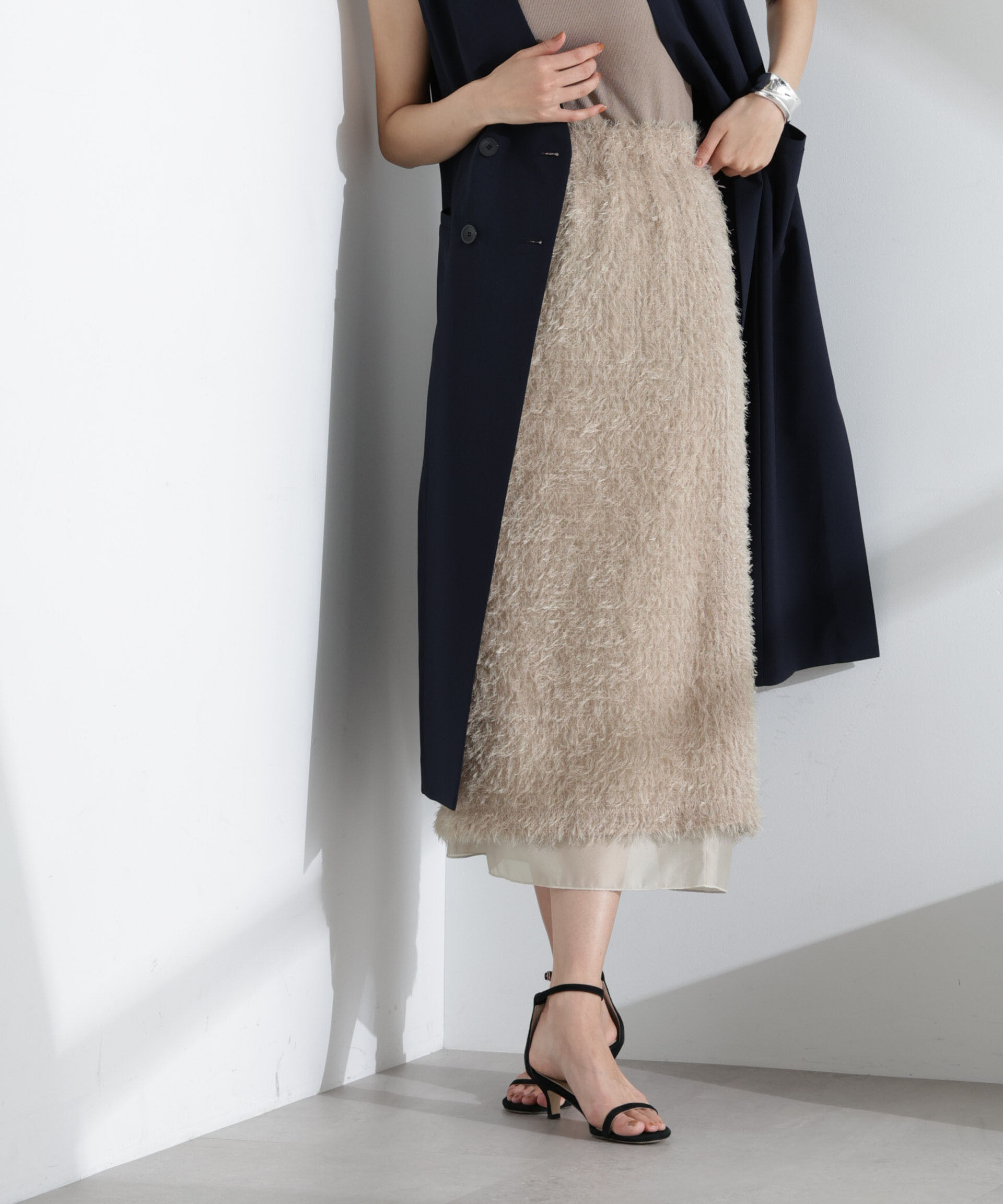 nano･universe「チュールフリンジスカート(セットアップ可)」|スカート|