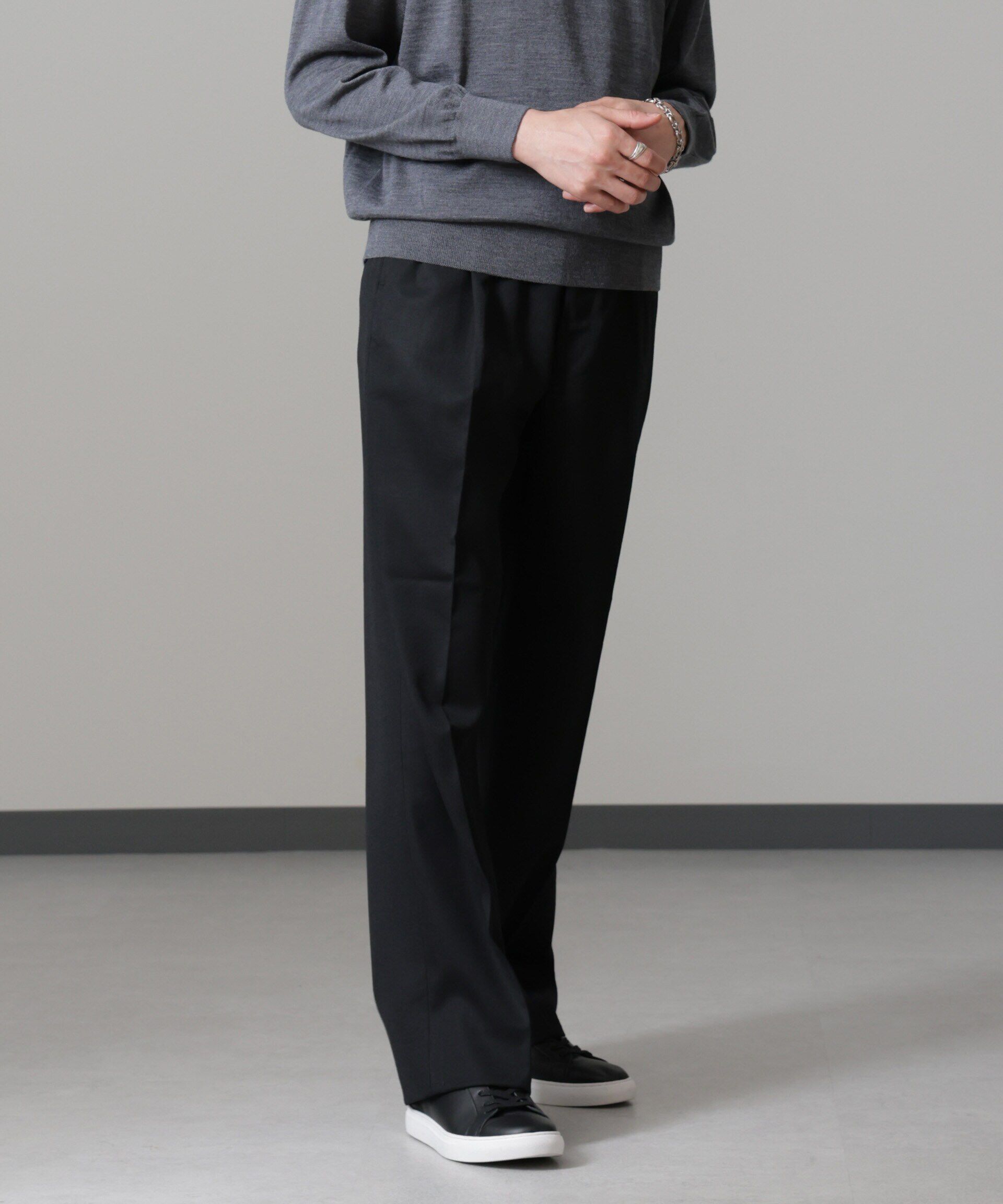 nano･universe「benine 9/ウールツイル2タックスラックス」|チノ|