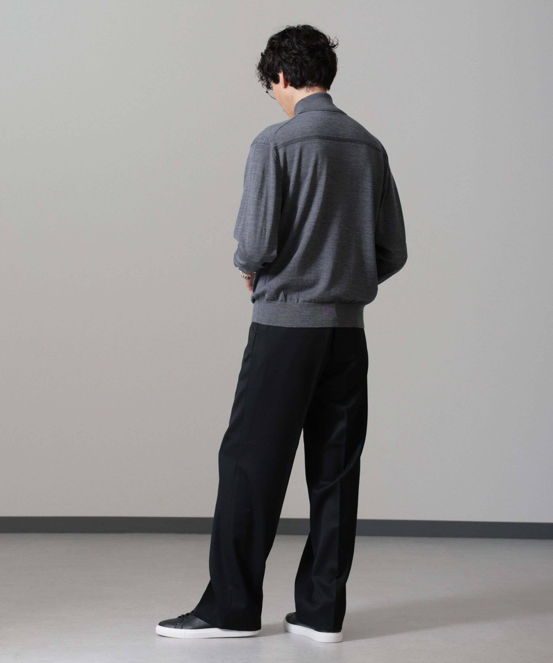 nano･universe「benine 9/ウールツイル2タックスラックス」|チノ|