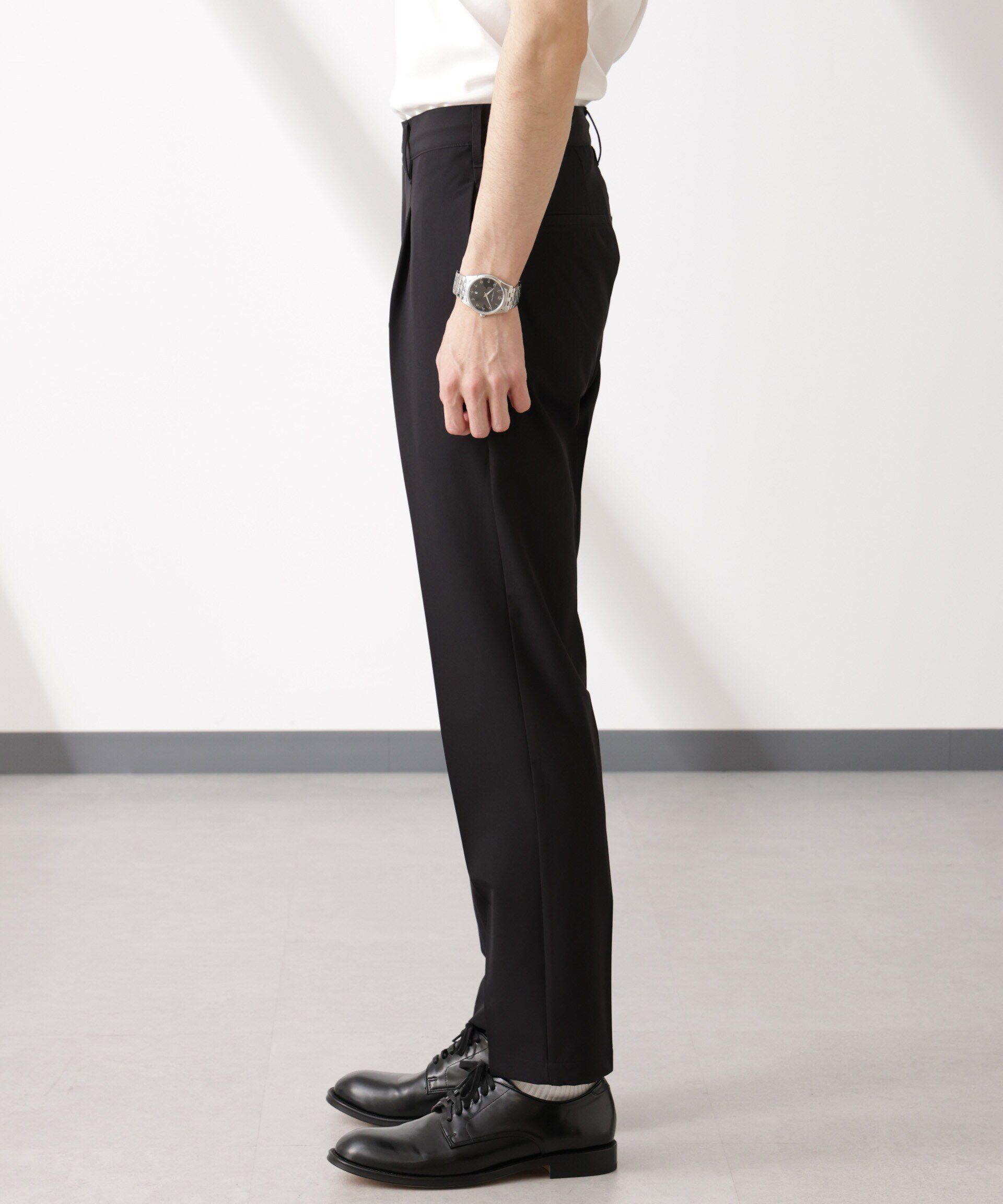 nano･universe「ライトウェイトストレッチ タイトスラックス(セットアップ可)」|チノ|