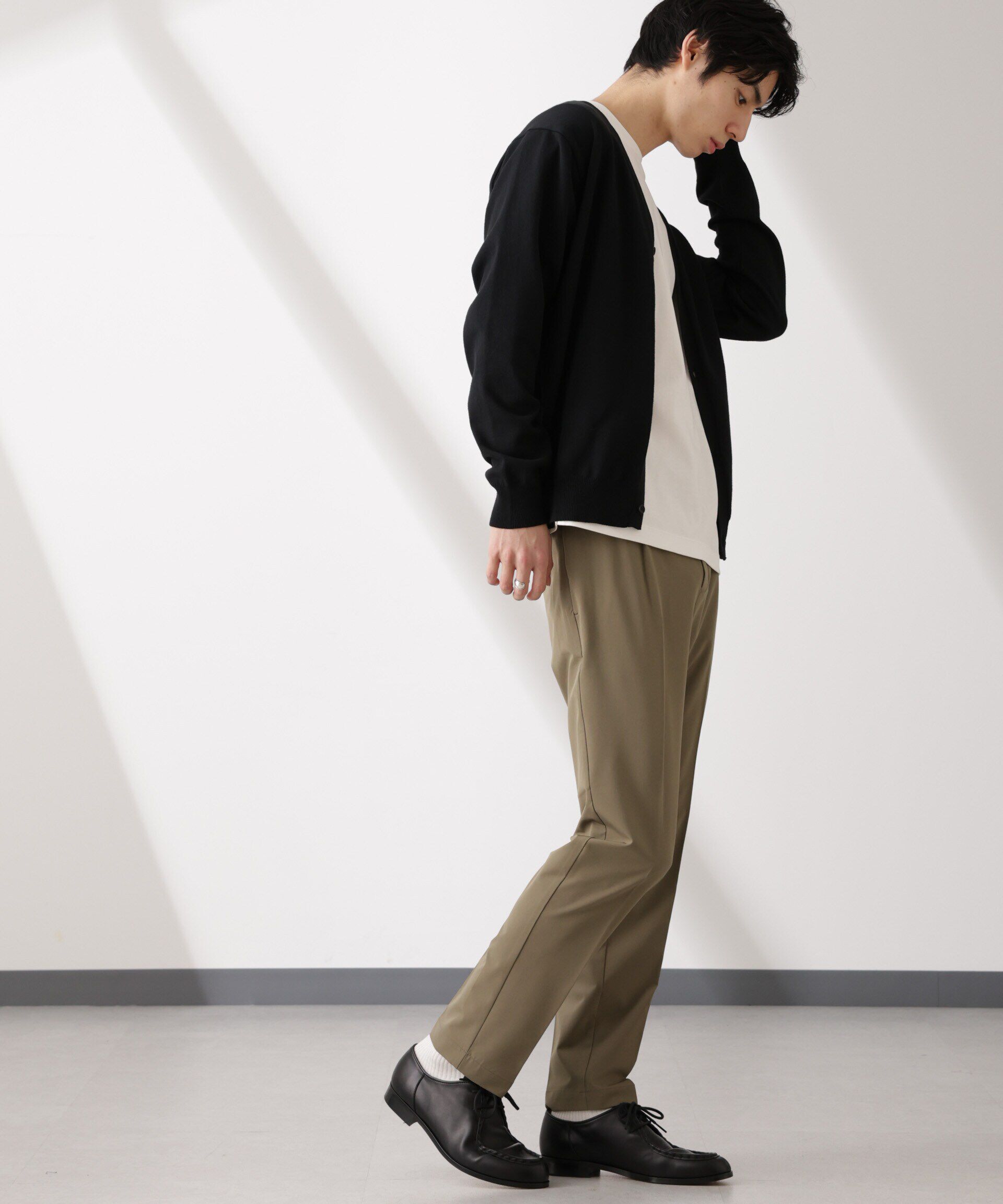 nano･universe「ライトウェイトストレッチ タイトスラックス(セットアップ可)」|チノ|