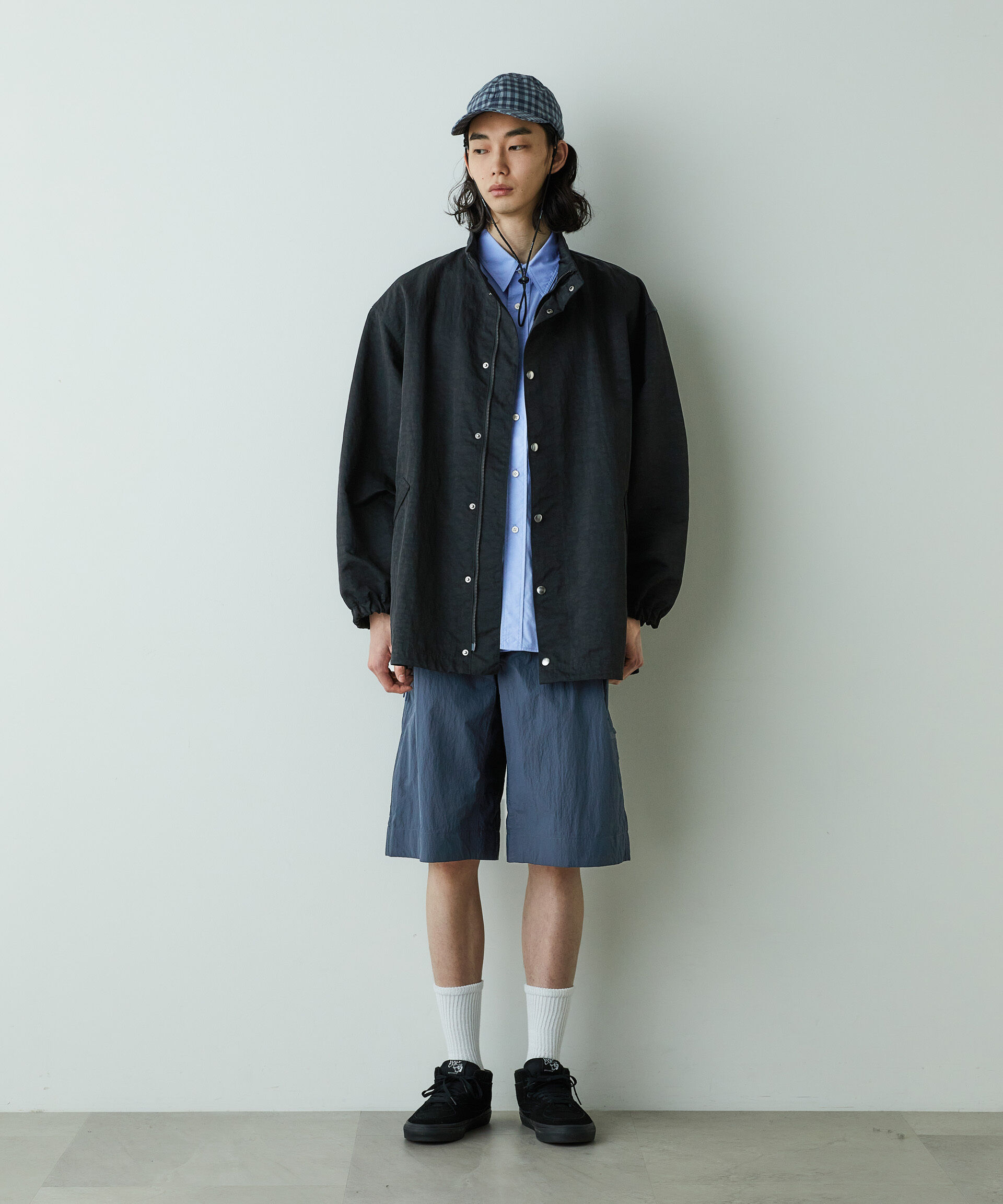 nano･universe「｢HOTEL PALACE｣ｵﾃﾙﾊﾟﾗｽ ﾅｲﾛﾝﾃｯｸﾙｰｽﾞｼﾙｴｯﾄｺｰﾁﾌ」|ブルゾン・スタジャン|