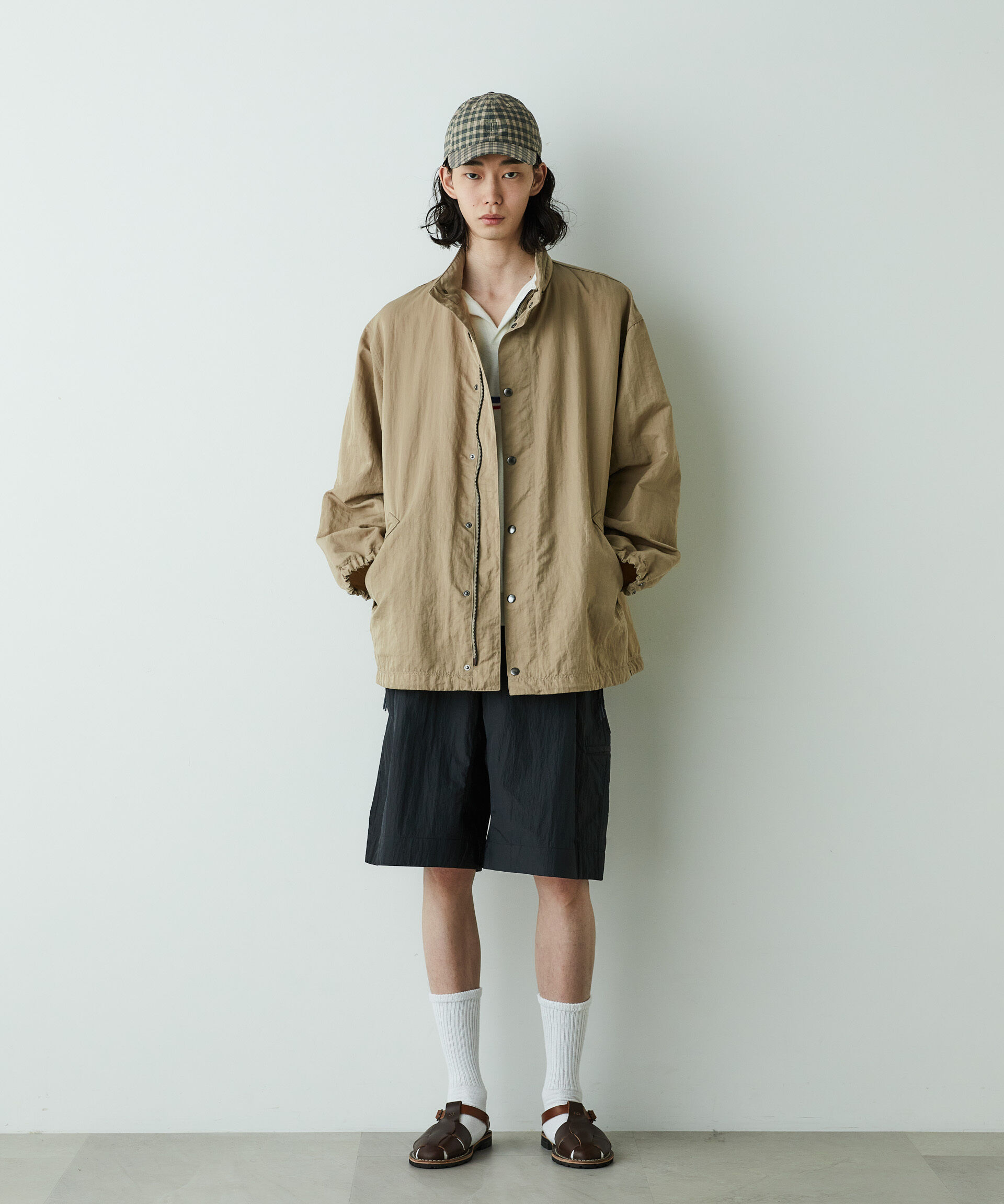 nano･universe「｢HOTEL PALACE｣ｵﾃﾙﾊﾟﾗｽ ﾅｲﾛﾝﾃｯｸﾙｰｽﾞｼﾙｴｯﾄｺｰﾁﾌ」|ブルゾン・スタジャン|