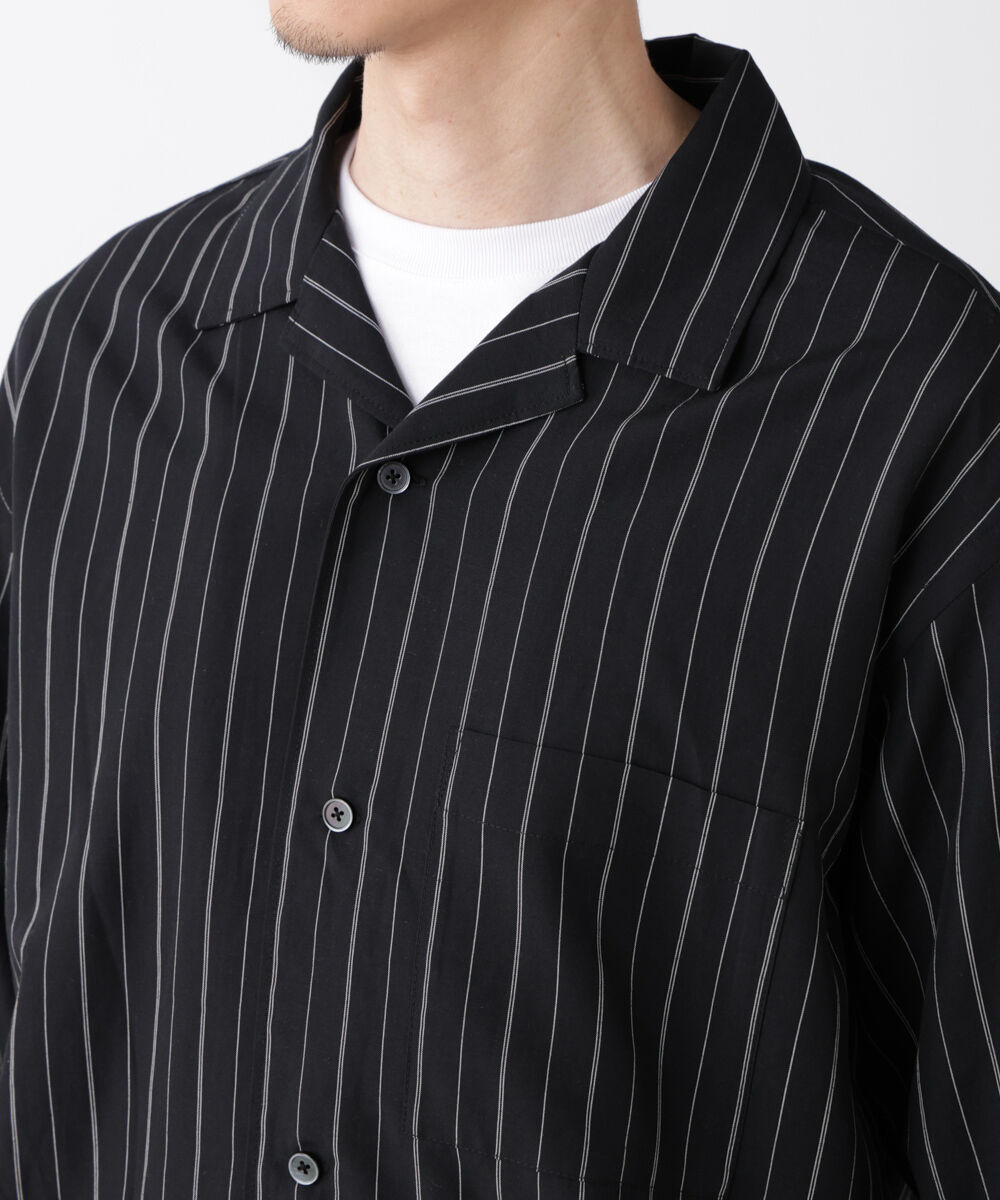 nano･universe「リネンブレンドピンストライプブルゾン（セットアップ可）」|ブルゾン・スタジャン|