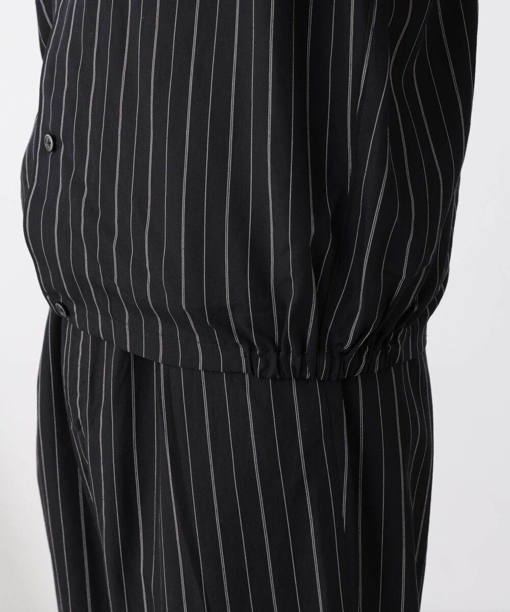 nano･universe「リネンブレンドピンストライプブルゾン（セットアップ可）」|ブルゾン・スタジャン|