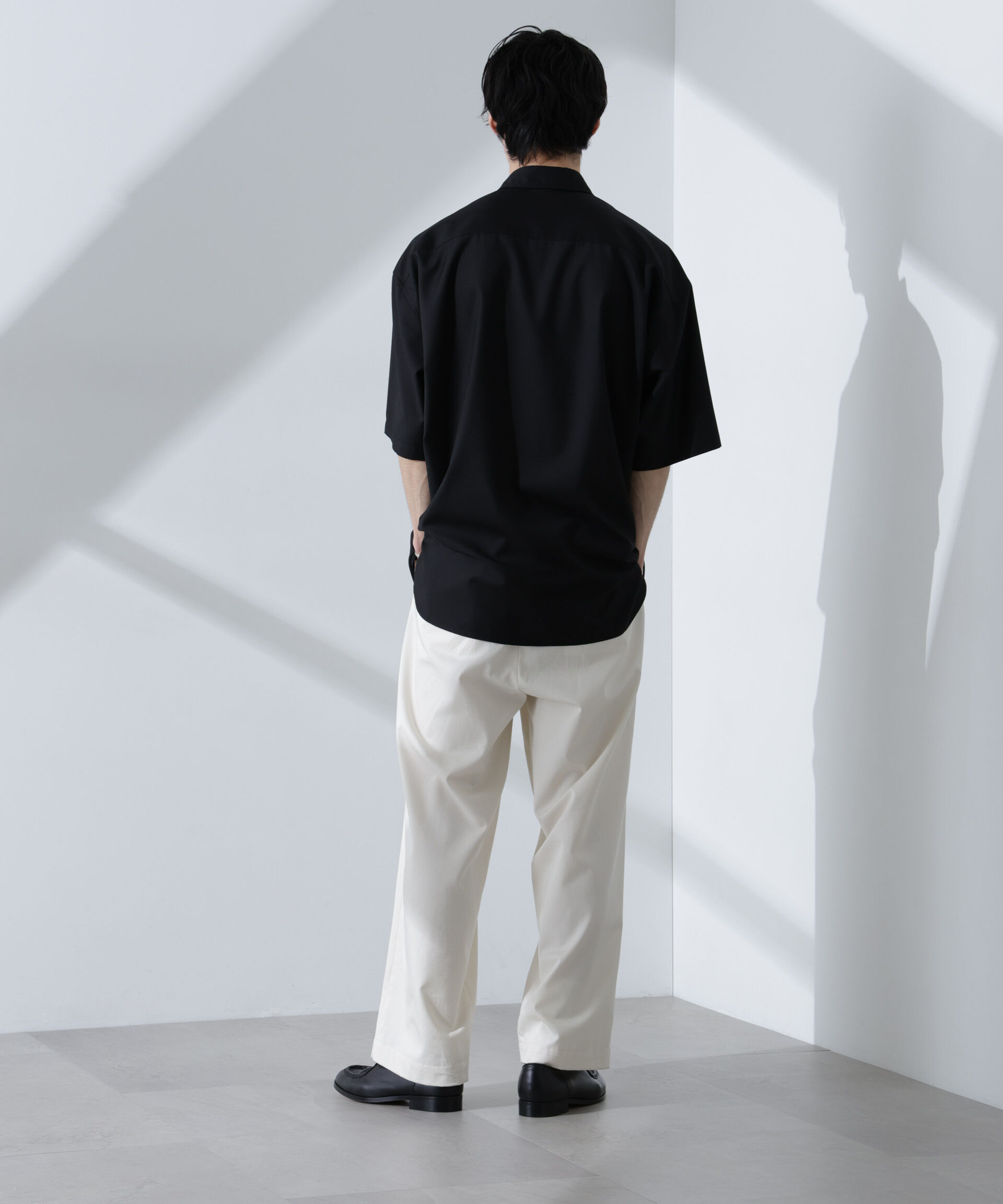 nano･universe「ビッグドレープシャツ 半袖」|シャツ・ブラウス|