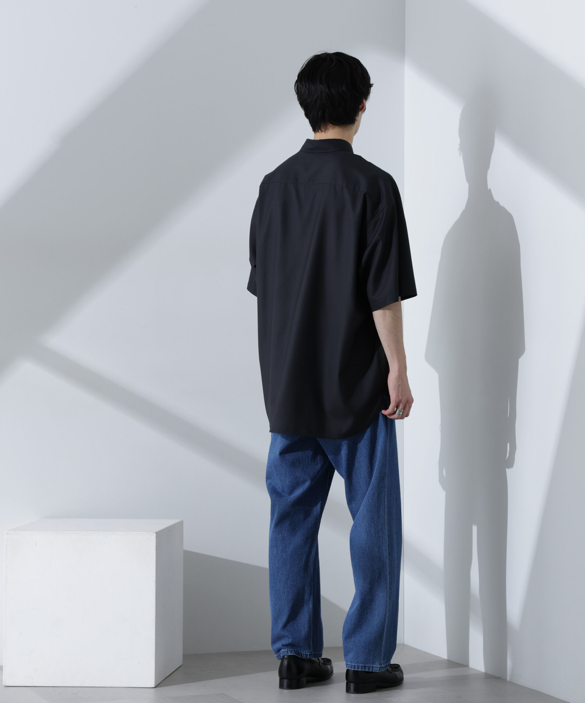 nano･universe「ビッグドレープシャツ 半袖」|シャツ・ブラウス|