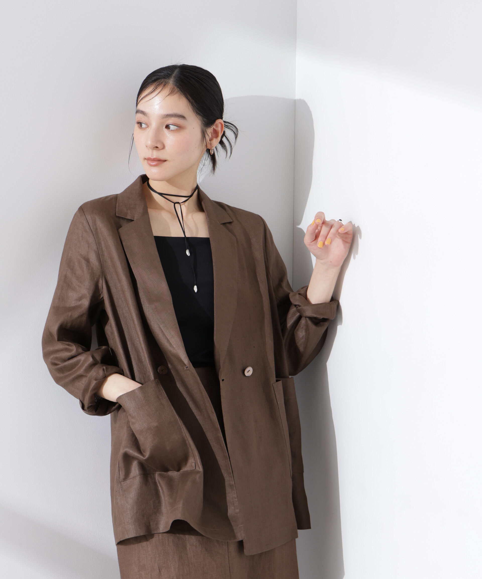 nano･universe「ヨーロピアンフラックス シアージャケット（セットアップ可）」|テーラードジャケット|