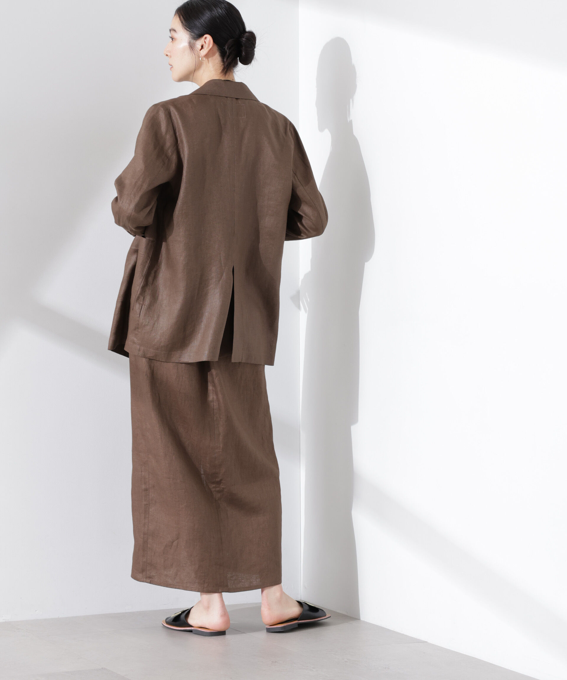 nano･universe「ヨーロピアンフラックス シアージャケット（セットアップ可）」|テーラードジャケット|