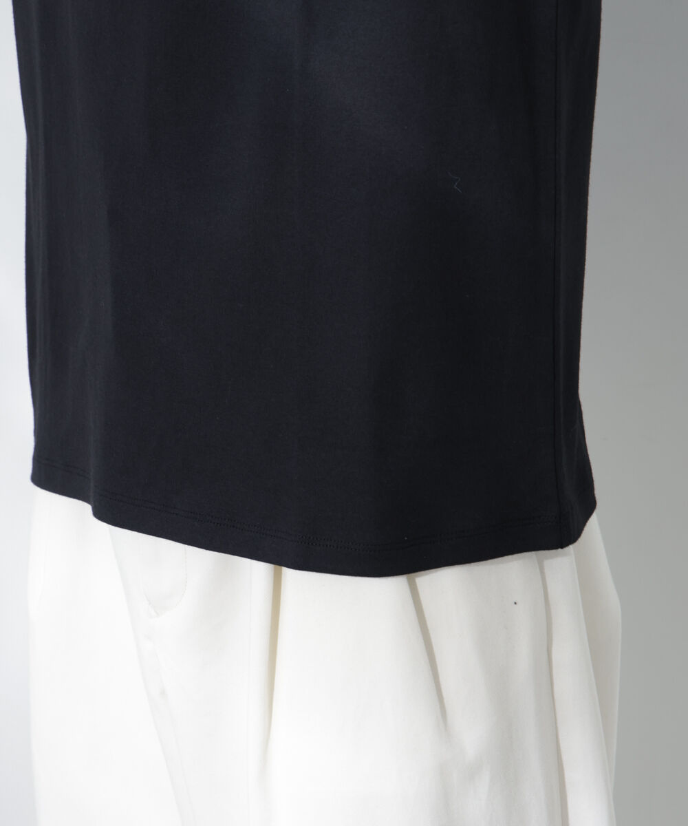 nano･universe「Anti Soaked(R)  汗染み防止 モックネックレギュラーシルエットTシャツ」|Tシャツ・カットソー|