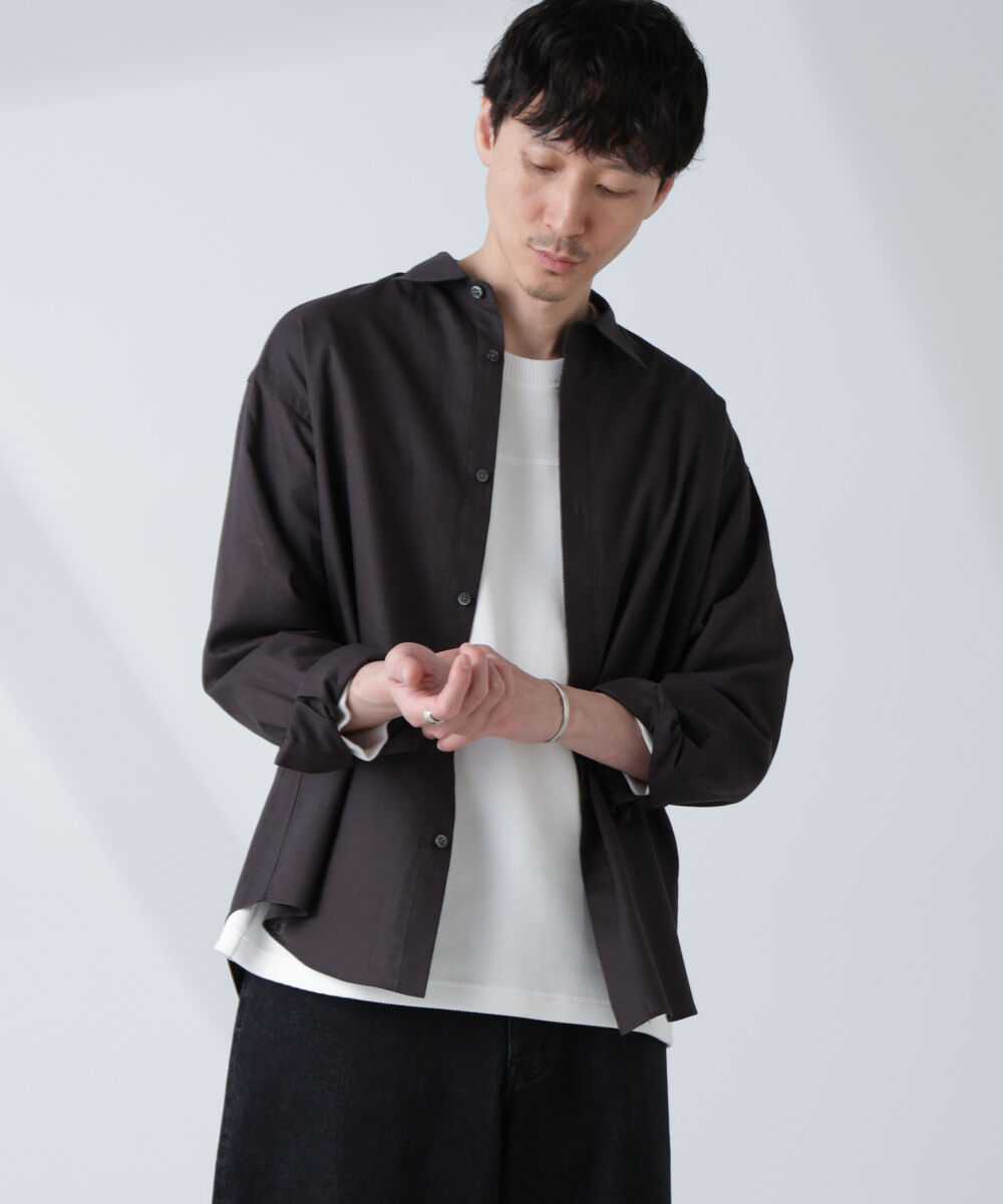 nano･universe「「BELGIUM LINEN FABRICS」リネンコットンレギュラーシャツ」|シャツ・ブラウス|