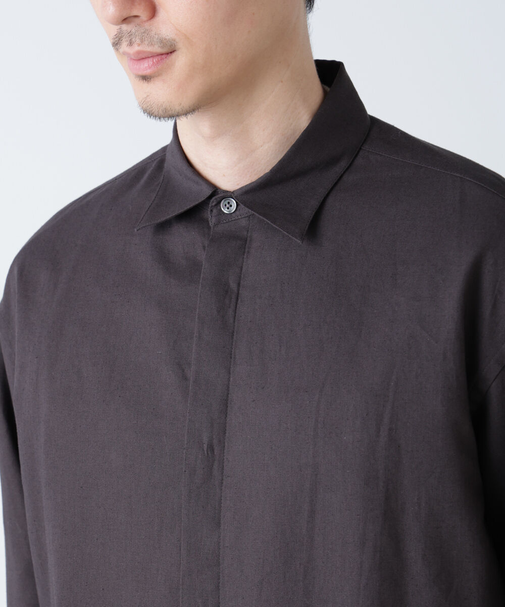 nano･universe「「BELGIUM LINEN FABRICS」リネンコットンレギュラーシャツ」|シャツ・ブラウス|