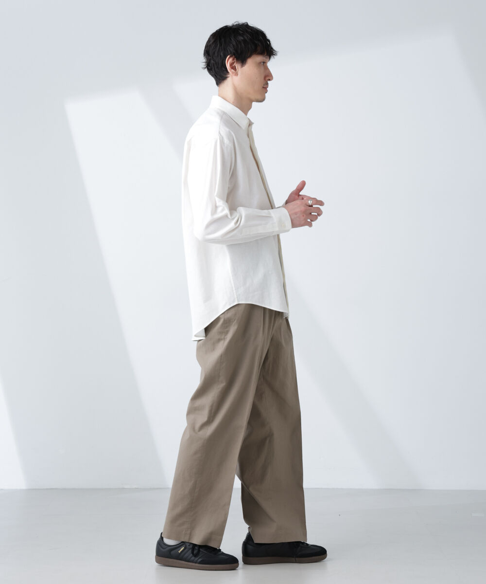 nano･universe「「BELGIUM LINEN FABRICS」リネンコットンレギュラーシャツ」|シャツ・ブラウス|