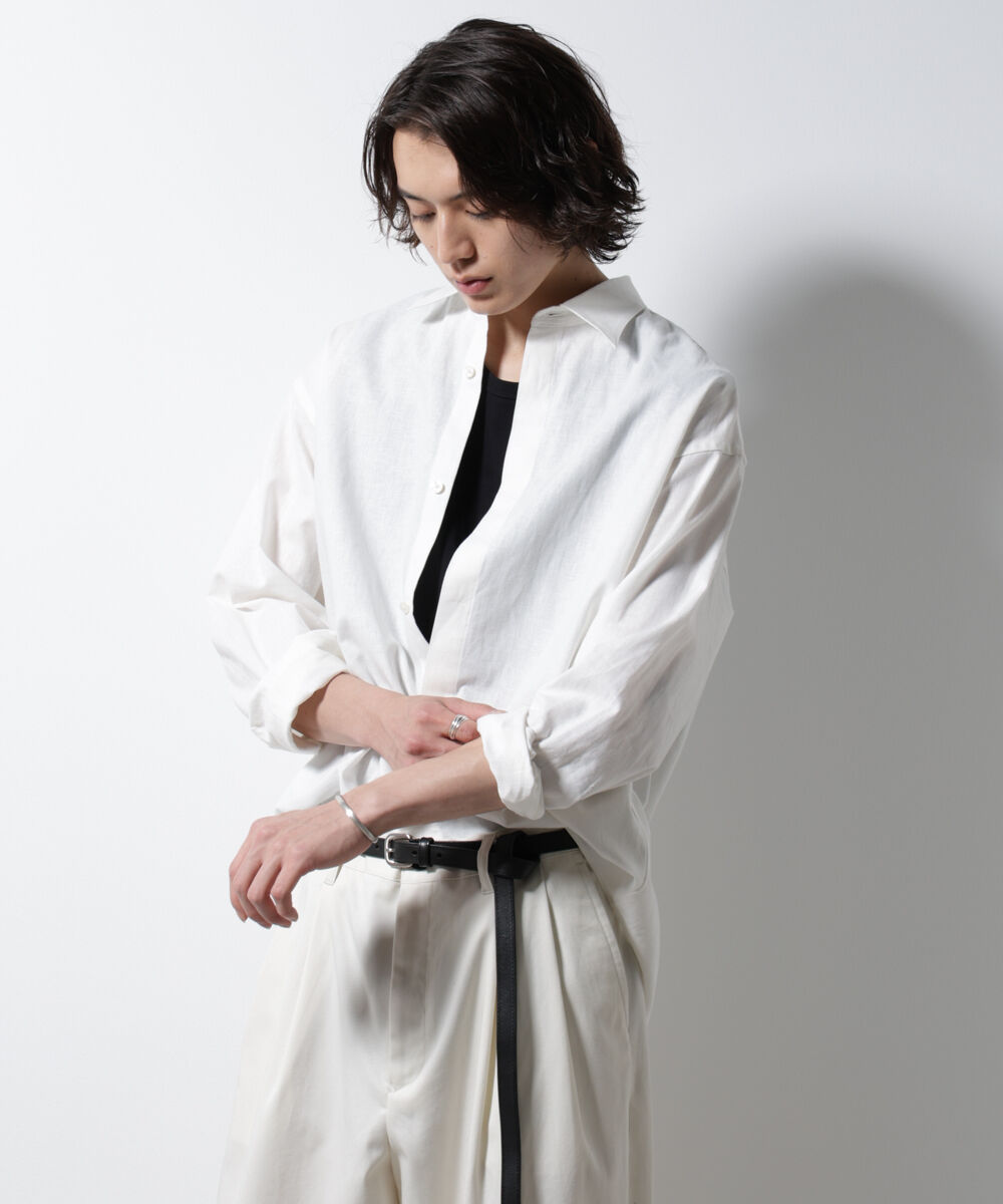 nano･universe「「BELGIUM LINEN FABRICS」リネンコットンレギュラーシャツ」|シャツ・ブラウス|