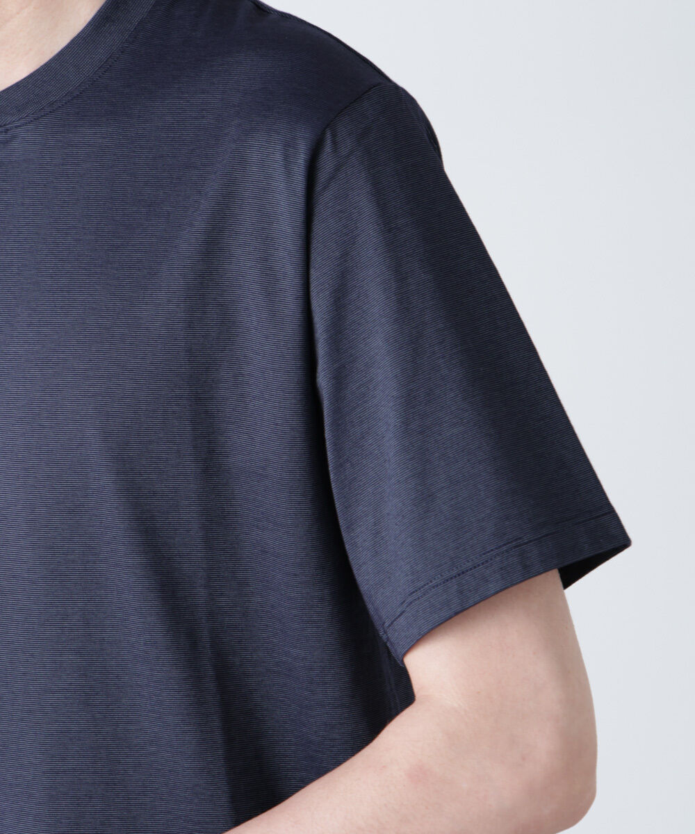 nano･universe「ソラーロライトストレッチヘンリーネックTシャツ（セットアップ可）」|Tシャツ・カットソー|