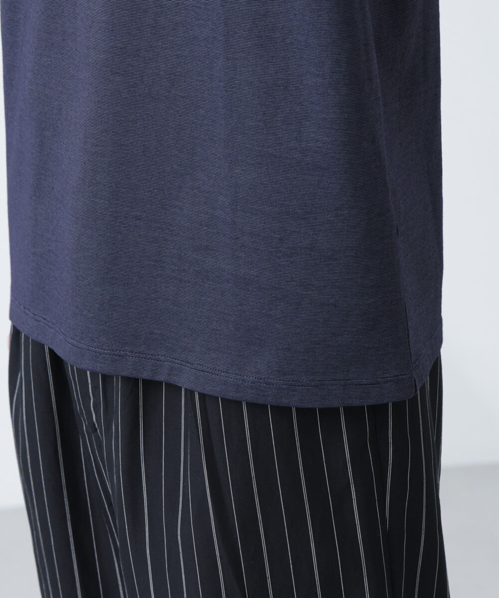 nano･universe「ソラーロライトストレッチヘンリーネックTシャツ（セットアップ可）」|Tシャツ・カットソー|